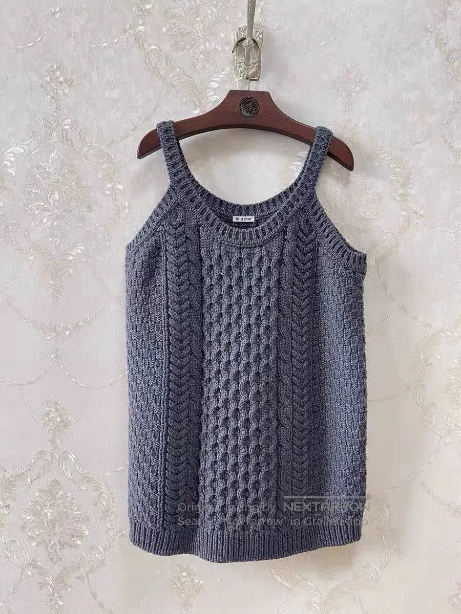 Miu Miu Miu Miu Runway Heavy Knit Wool Camisole Dress. Size M / US 6-8 / IT 42-44 - 1 Thumbnail