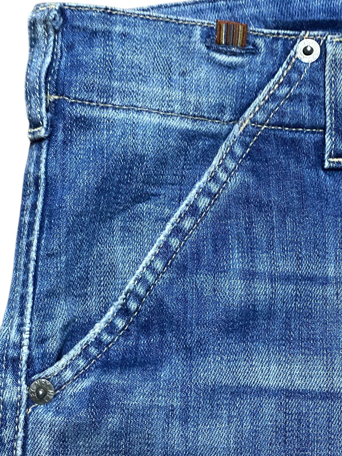 Japanese Brand Vintage Notify Blue Wash Distressed Baggy Jeans Size US 30 / EU 46 - 8 Thumbnail