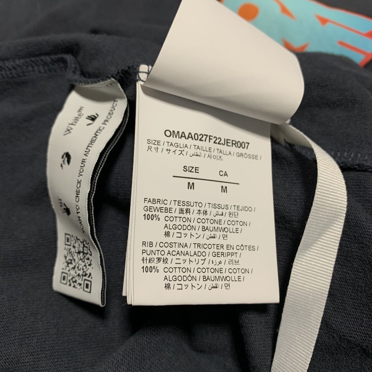 Off-White Off White Medium Thunder Arrows Charcoal Tee Virgil Abloh Size US M / EU 48-50 / 2 - 9 Thumbnail