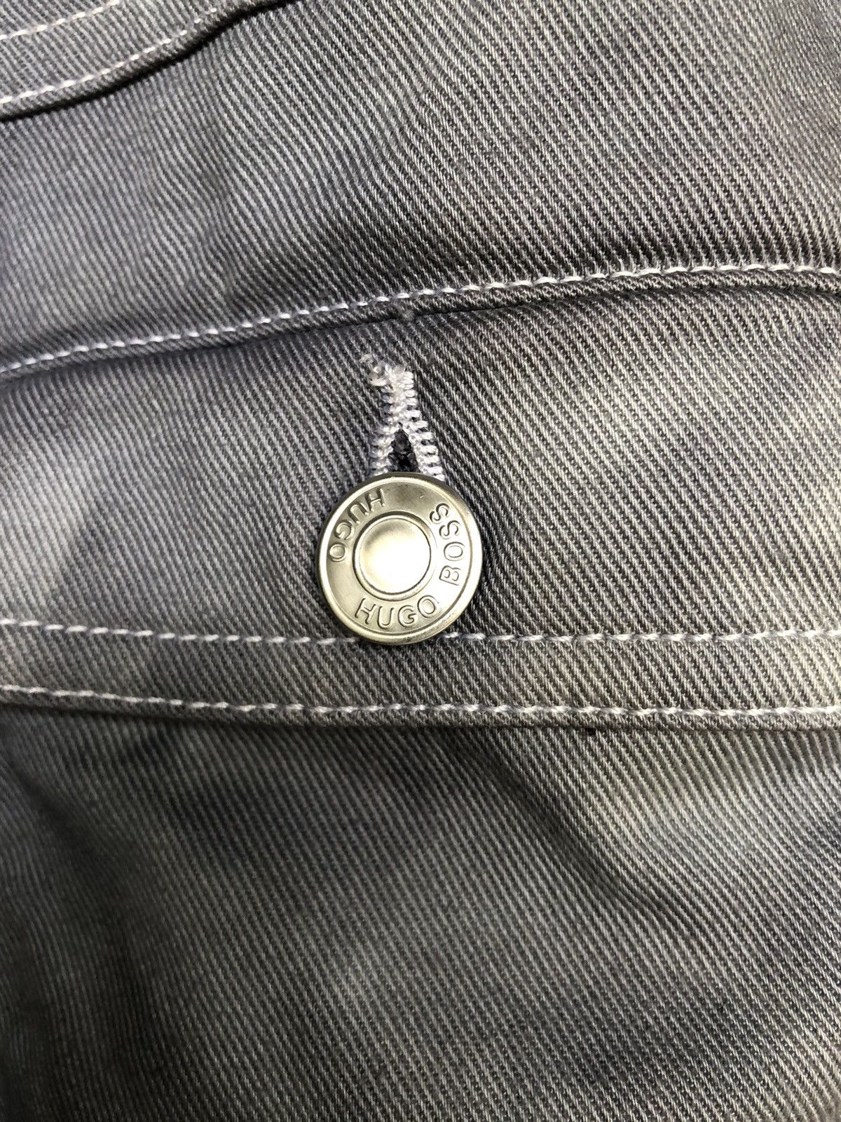 Hugo × Hugo Boss Hugo Distressed Denim Unique Colour Dye Jacket Size US XL / EU 56 / 4 - 6 Thumbnail