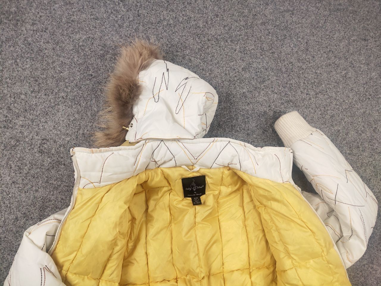 If Six Was Nine Rare Vintage Y2K Baby Phat Fur Jacket Ribbed LGB Grunge Size M / US 6-8 / IT 42-44 - 15 Thumbnail