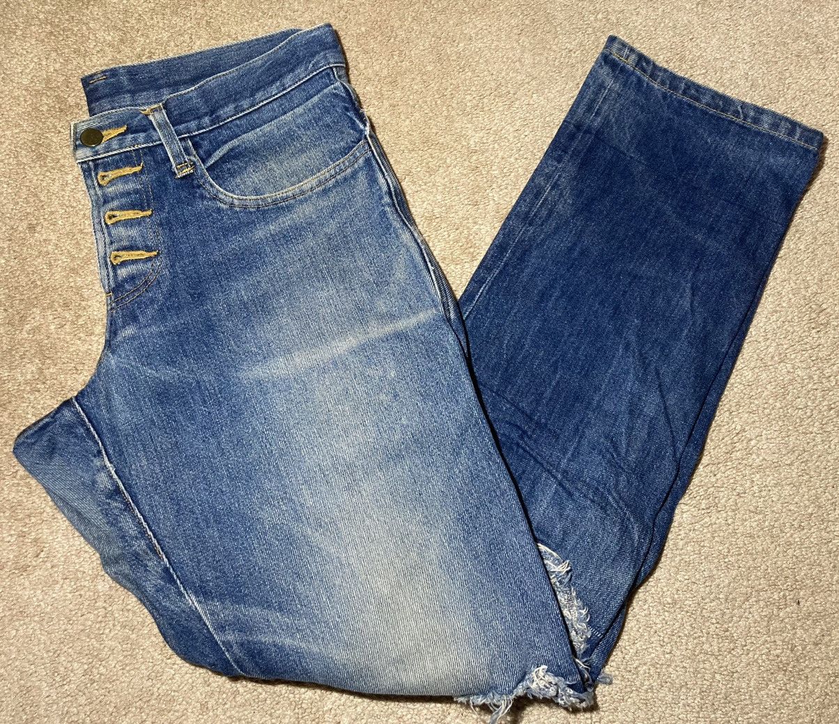 image of 20471120 x Christopher Nemeth Denim Jeans Medium 90's 2000S Vintage Cut in Indigo, Men's (Size 31)