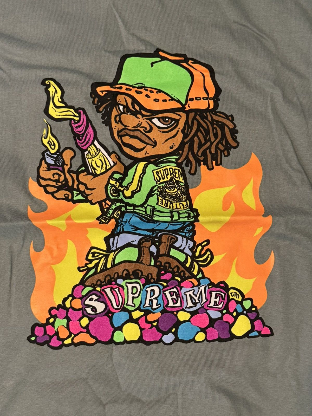Supreme Supreme Molotov kid Tee Size US M / EU 48-50 / 2 - 2 Thumbnail