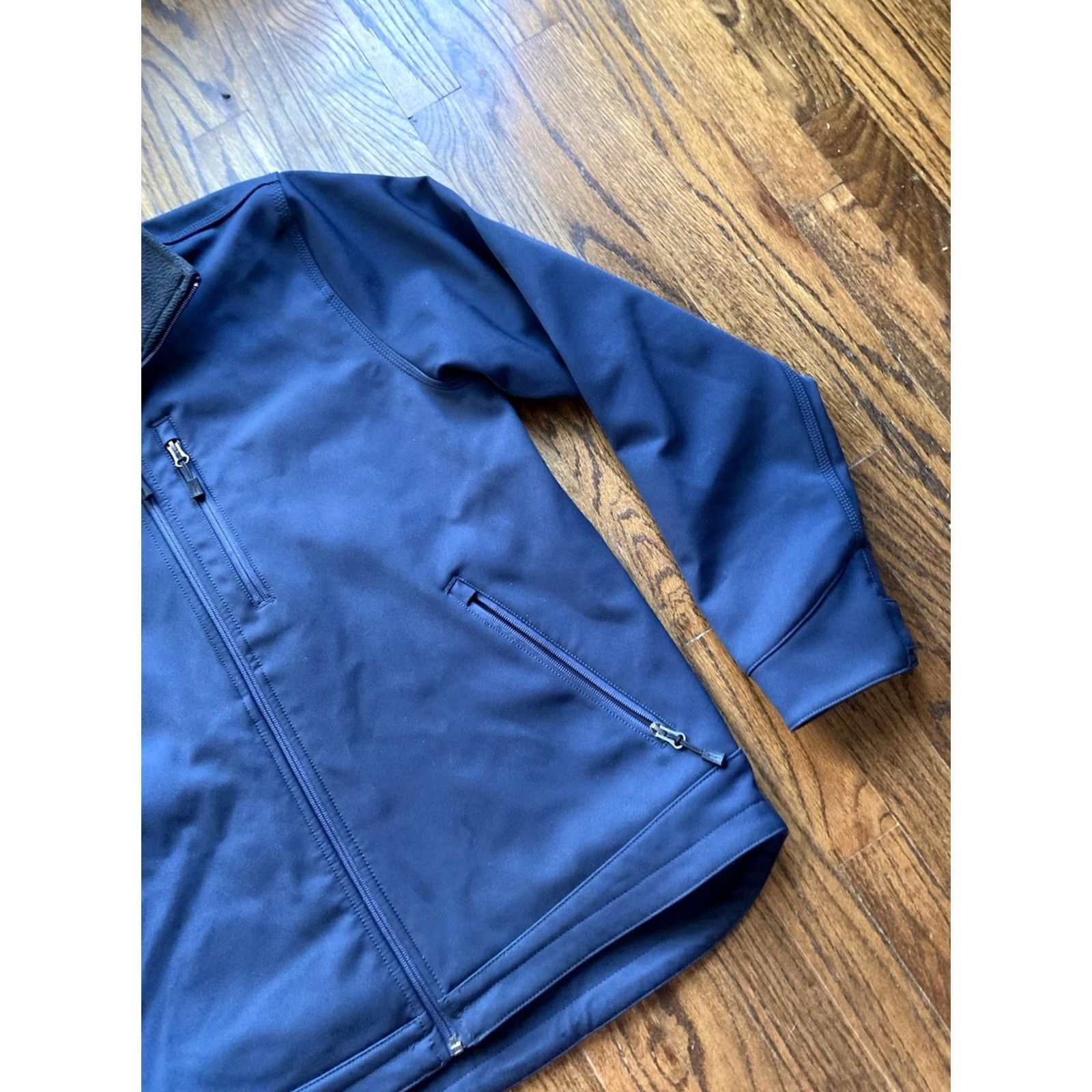 Carhartt Carhartt Jacket Mens L Blue Rain Defender Full Zip Softshell Windbreaker Textured Logo Pockets Outdoor Hiking Weather Resistant Mid-Length Size US L / EU 52-54 / 3 - 3 Thumbnail
