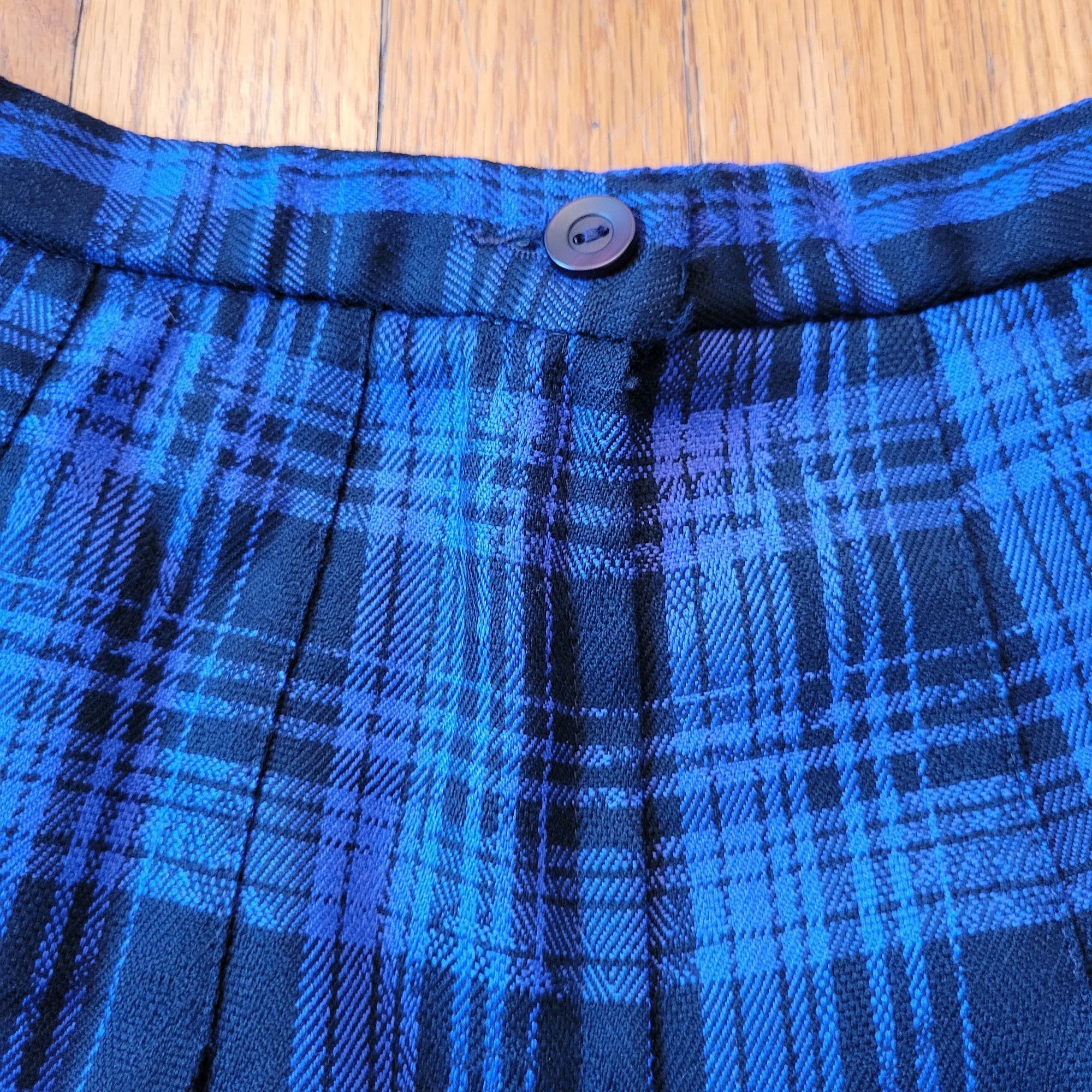 Pendleton Pendleton Purple Black Plaid Wool Pleated Skirt 12 School Gi Size 34" / US 12 / IT 48 - 5 Thumbnail