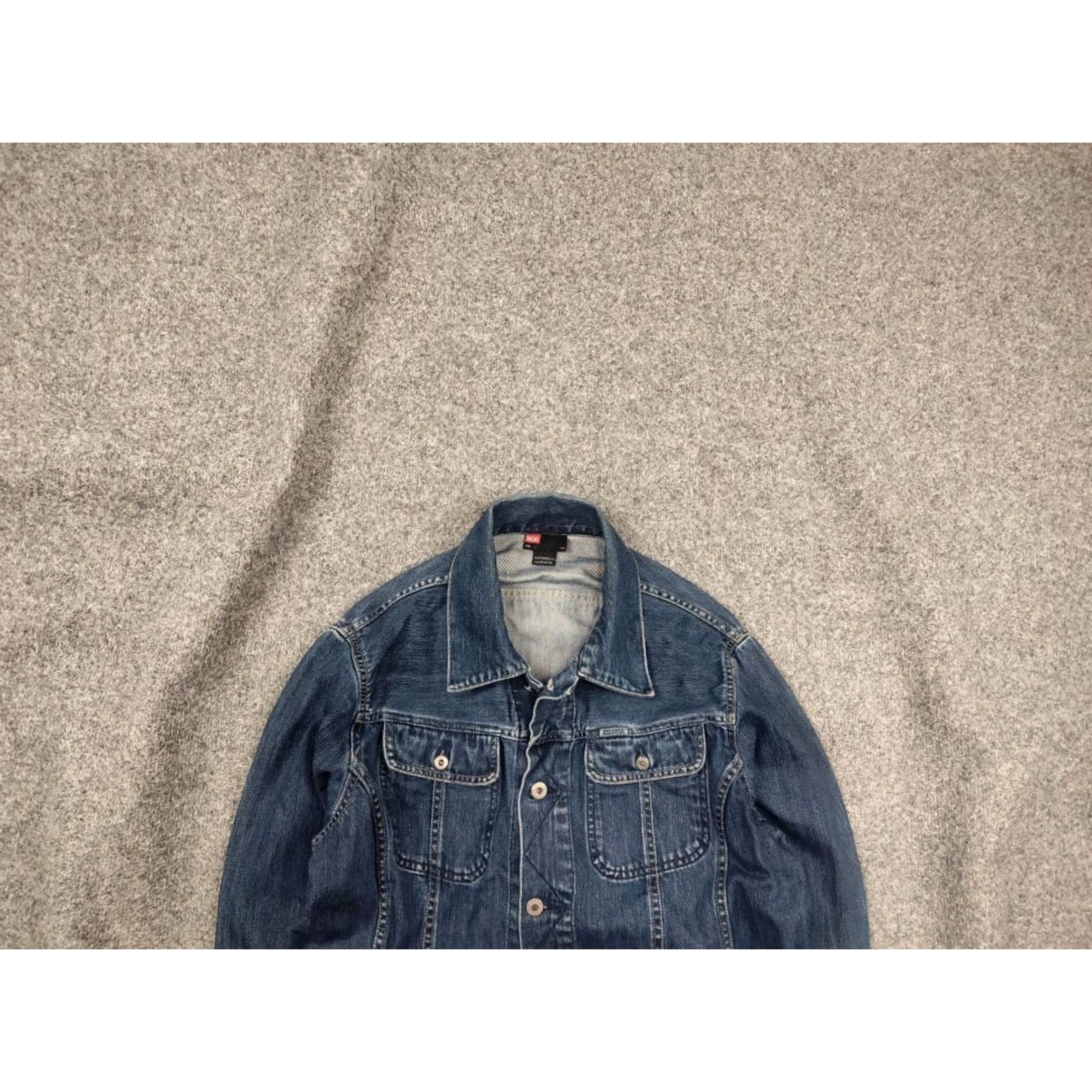 Diesel VINTAGE Diesel Gregg Denim Jacket L Men Blue 90s Y2K Style Pocket Button Armor? Size US L / EU 52-54 / 3 - 2 Thumbnail