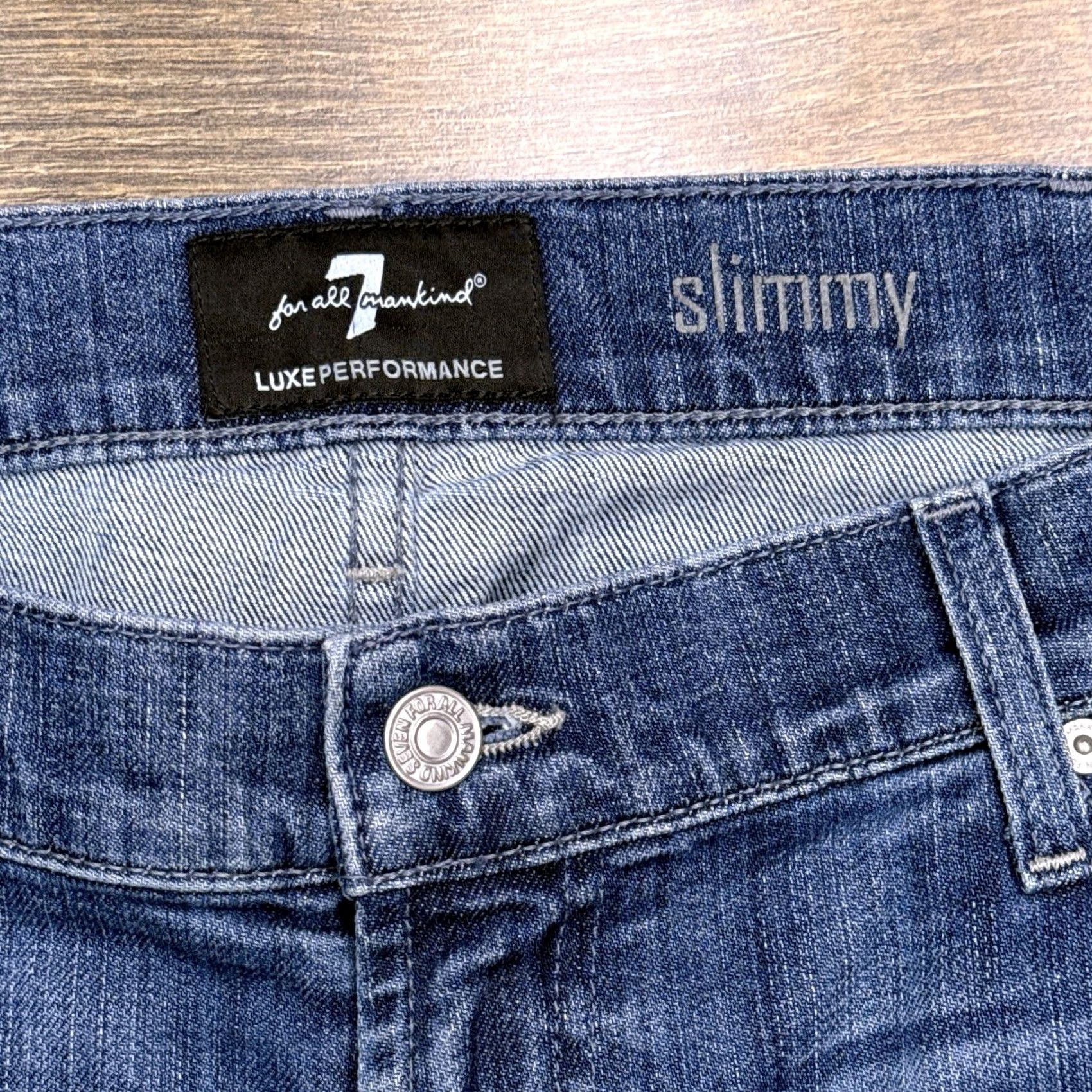 7 For All Mankind 7 For All Mankind Slimmy Jeans Mens 40 Luxe Performance Stretch Jeans Size US 40 / EU 56 - 4 Thumbnail