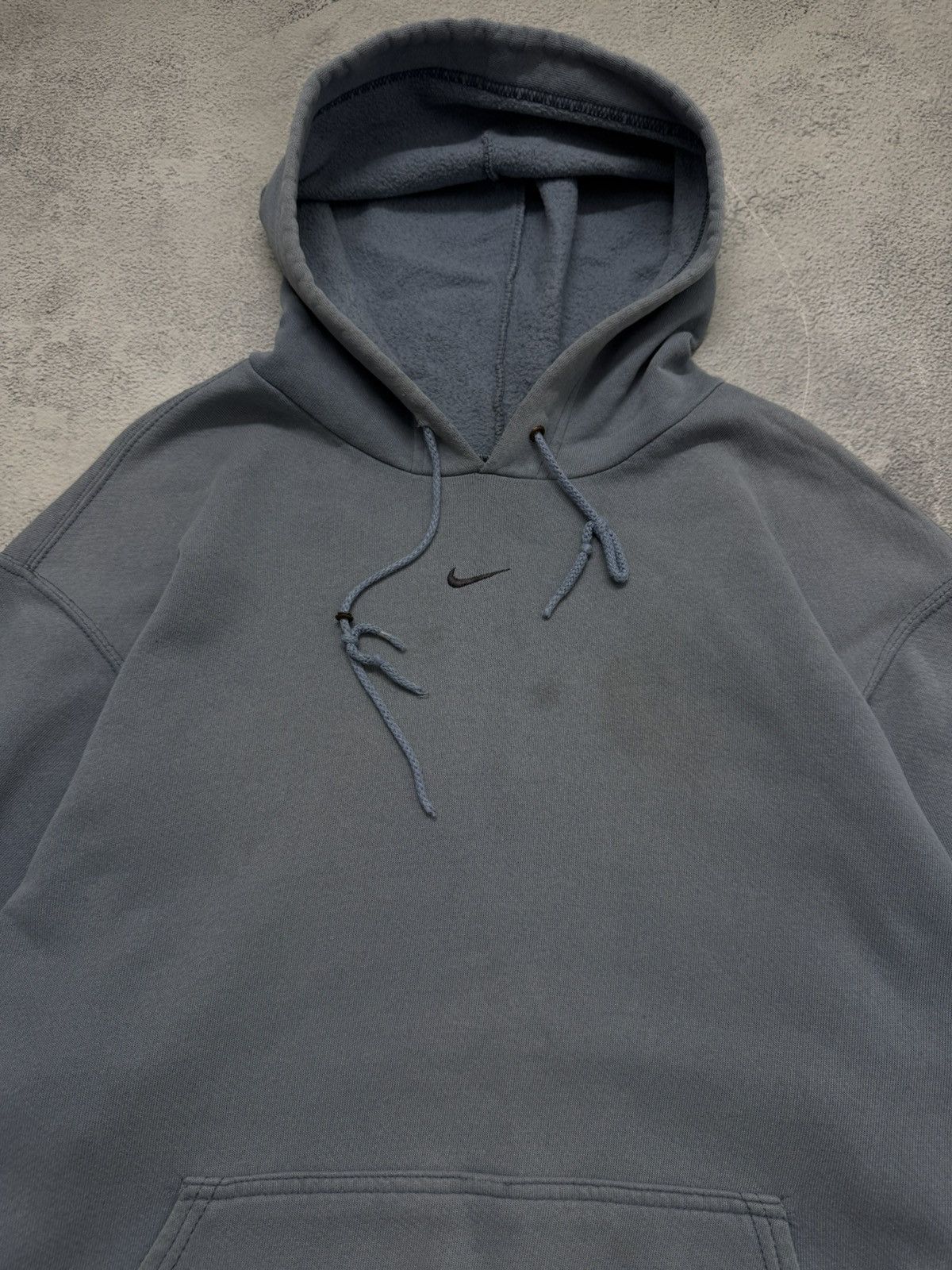 Nike Y2K Faded Nike Drill Center Swoosh Hoodie Travis Style 90’s Size US L / EU 52-54 / 3 - 2 Thumbnail