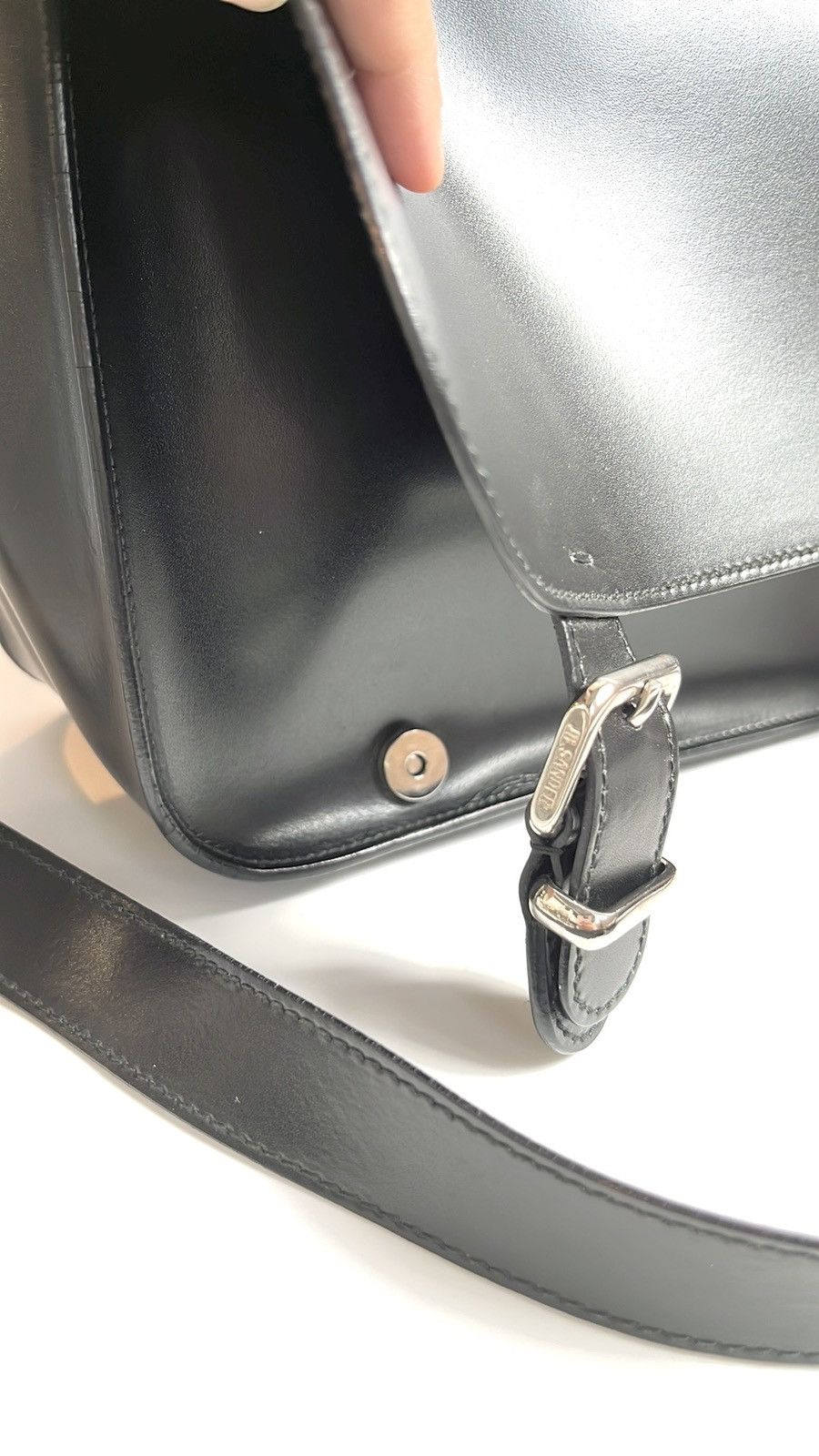 Jil Sander Jil Sander Navy Leather Convertible Buckled-Flap Backpack Size ONE SIZE - 10 Thumbnail