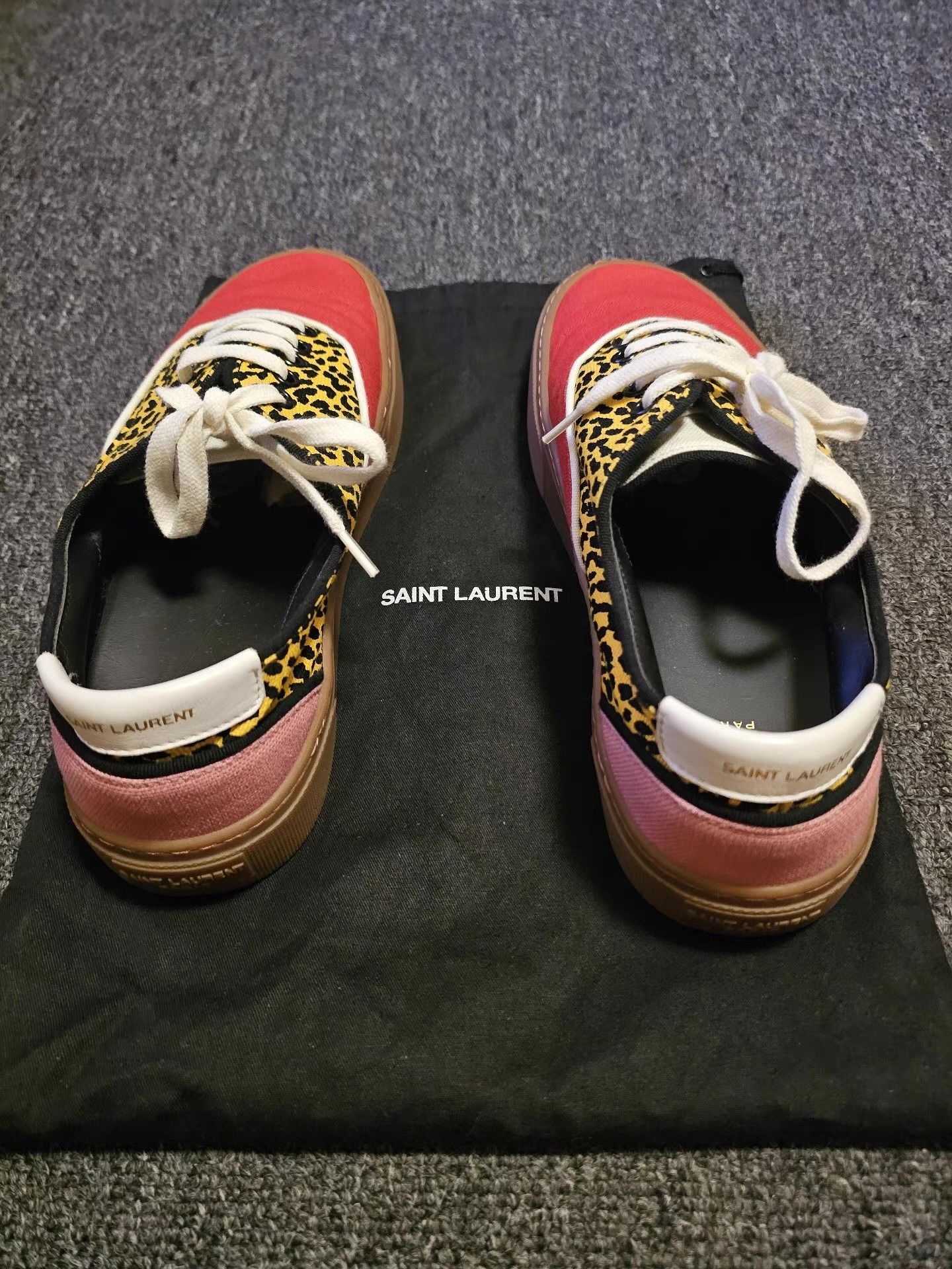 Saint Laurent Paris Saint Laurent Leopard Print Sneakers, Size US 7 / EU 40 - 4 Thumbnail