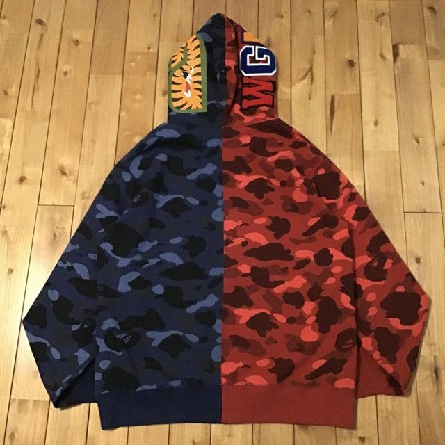 Bape 🔥2XL🔥 BAPE Shark full zip hoodie Red camo Blue camo APE XXL Size US XXL / EU 58 / 5 - 2 Thumbnail