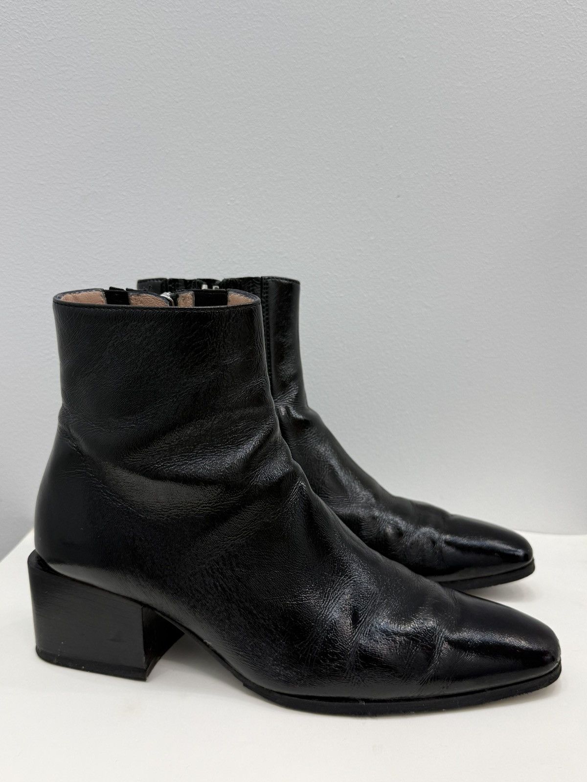 Acne Studios Acne Studios Birgit Patent Leather Boots Size US 6 / IT 36 - 1 Thumbnail