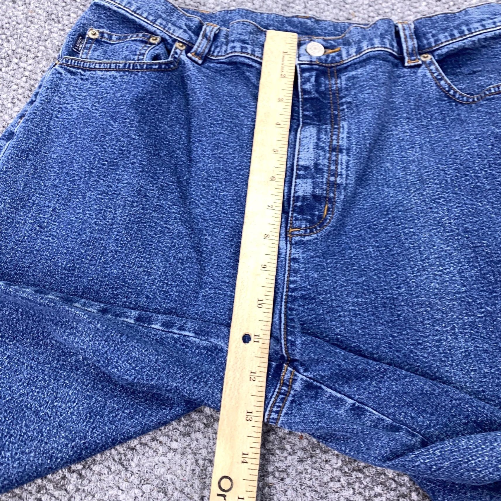 CO Lauren Jeans Co Ralph Lauren Jeans Womens 14 High Rise Tapered Stretch Denim Size 36" / US 14 / IT 50 - 6 Thumbnail