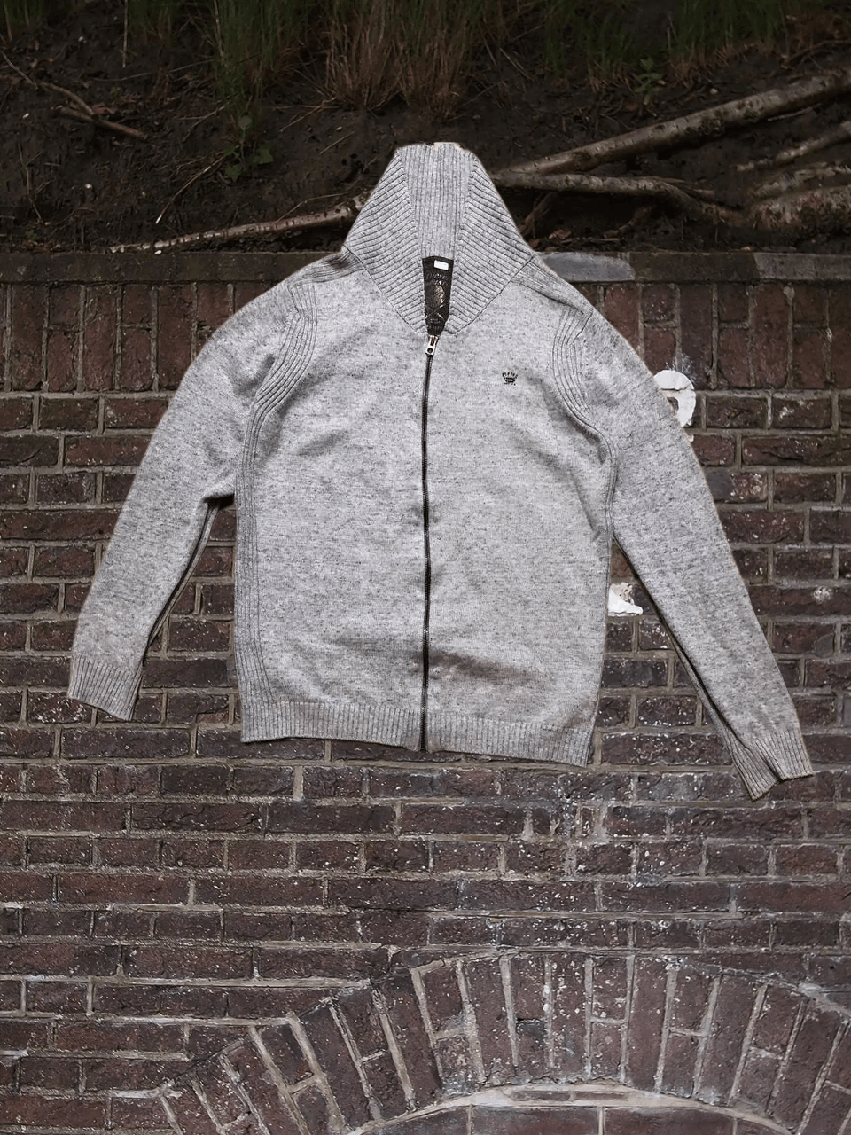 Diesel hoodie zip gray Diesel logo vintage streetwear Size US M / EU 48-50 / 2 - 1 Thumbnail