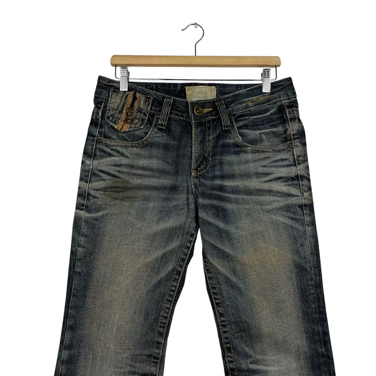 Japanese Brand Vintage Lolita Jeans Faded Denim Jeans Size 32" / US 10 / IT 46 - 3 Thumbnail