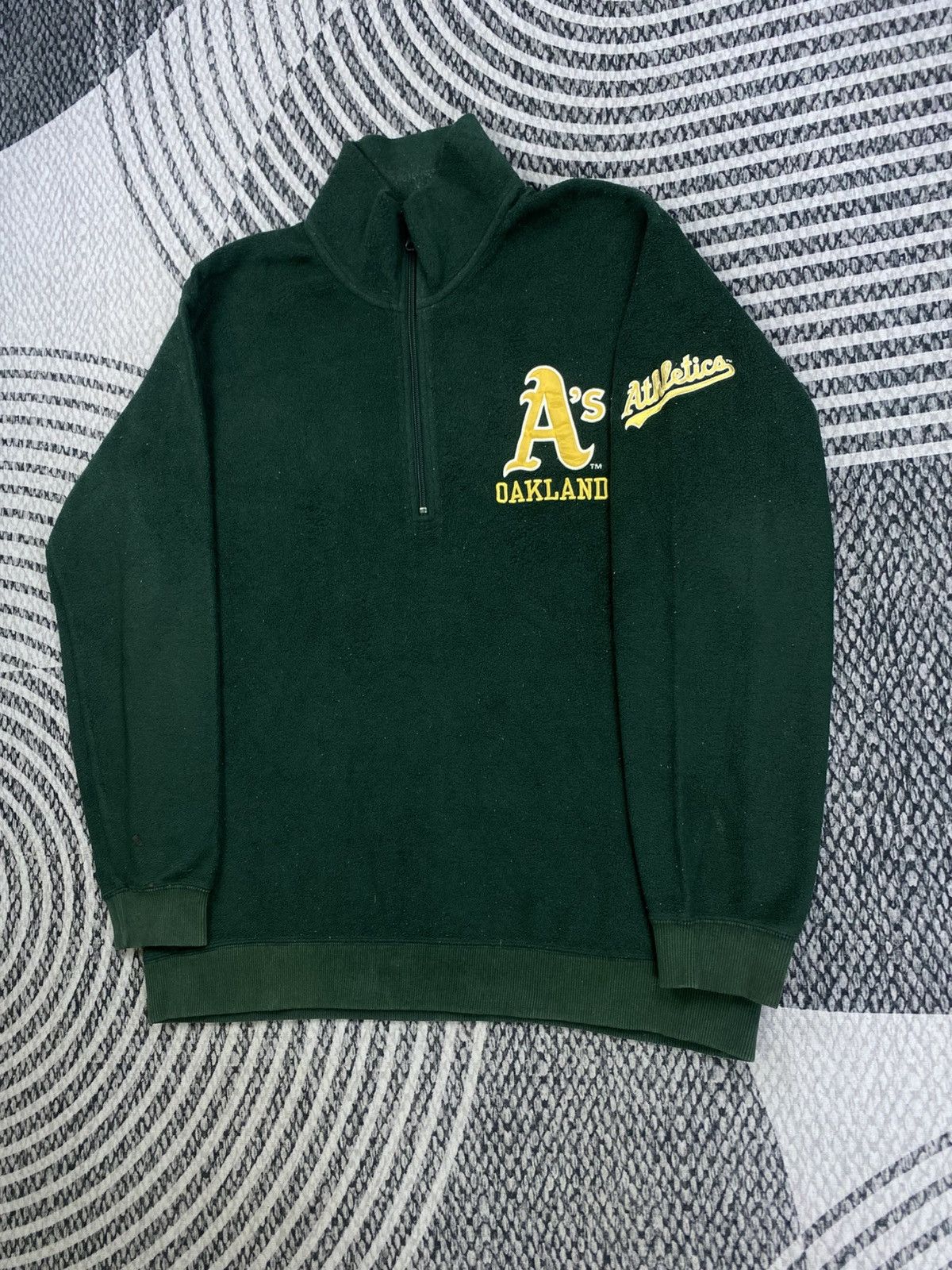 MLB Vintage A’S Oakland Athletics MLB Halfzip Sweatshirt Size US L / EU 52-54 / 3 - 4 Thumbnail