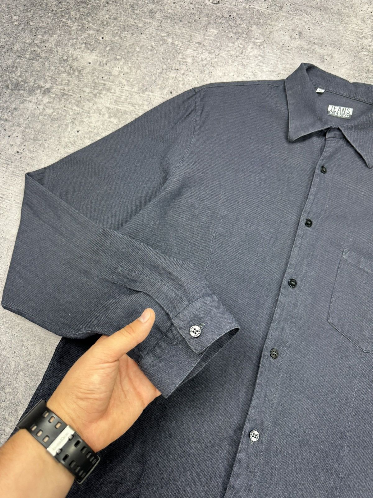 Designer × Iceberg × Vintage Vintage Iceberg Jeans Made in Italy Rare Button Ups Shirt Size US XL / EU 56 / 4 - 5 Thumbnail