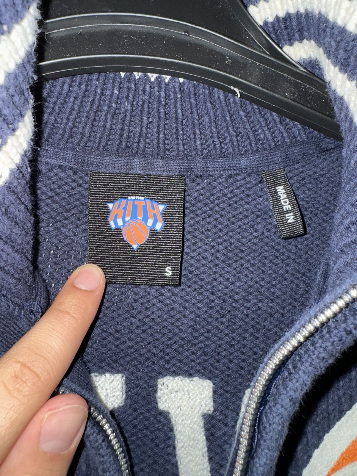 Kith Kith x Knicks Full Zip Sweater - Nocturnal Size US S / EU 44-46 / 1 - 5 Thumbnail