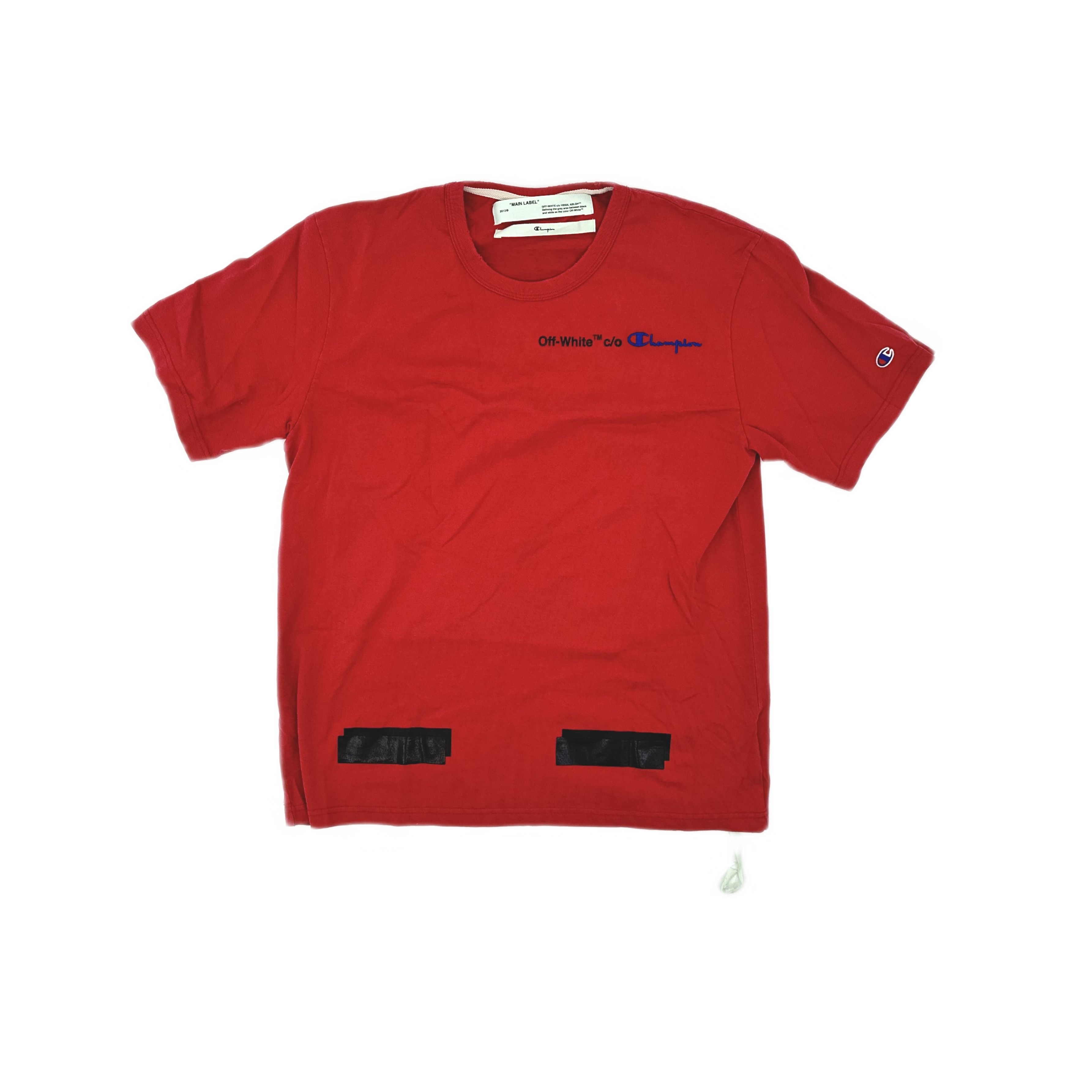 Off-White Off-White x Champion Graphic Logo T-Shirt Size L Size US L / EU 52-54 / 3 - 1 Thumbnail