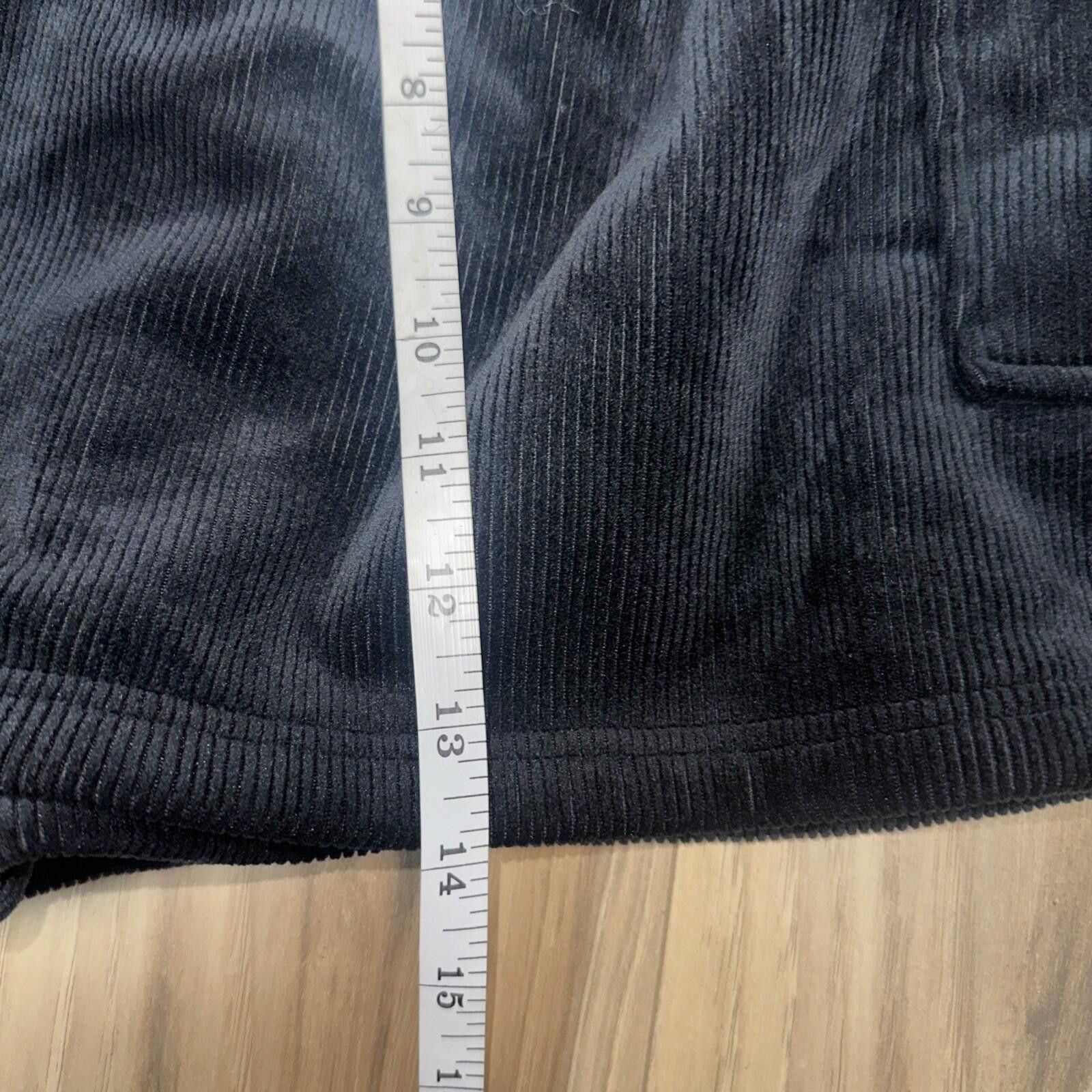 Other As Revival Black Corduroy Elastic Band Skort Size Large Size 36" / US 14 / IT 50 - 4 Thumbnail
