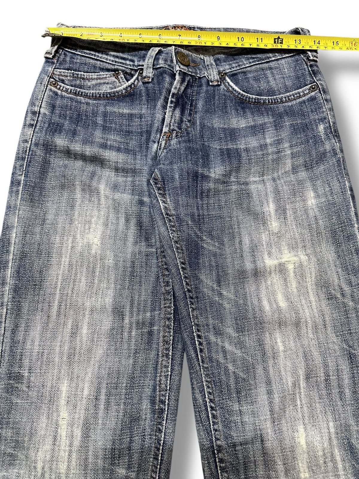 Japanese Brand Distressed Vintage Jeans Flare Style With Faded Wash Size US 28 / EU 44 - 12 Thumbnail