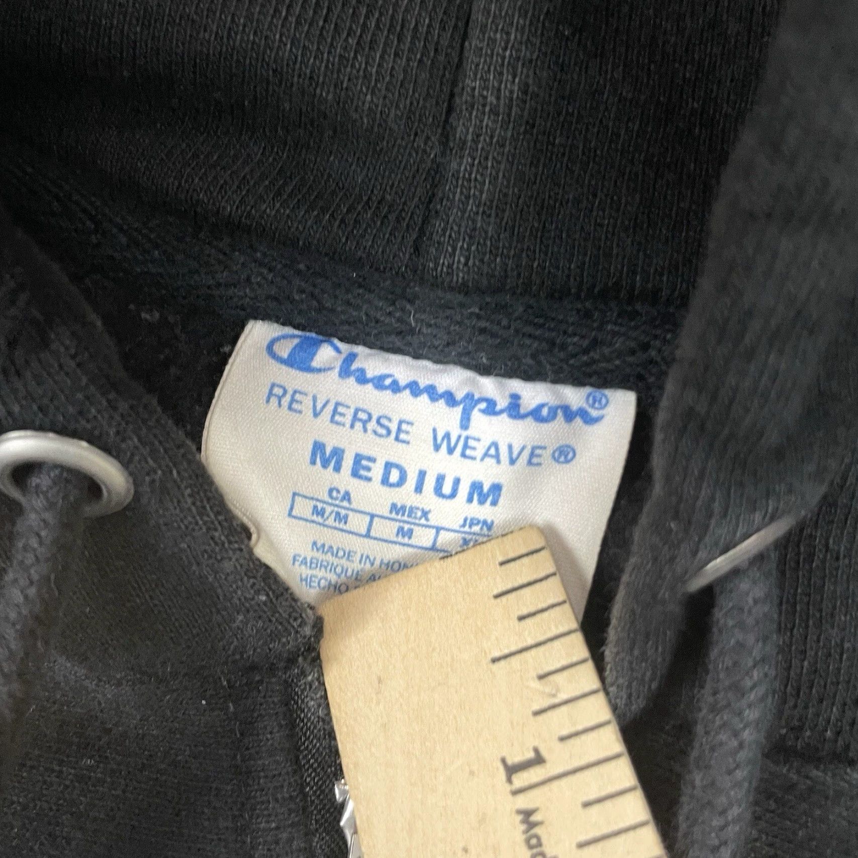 Champion Champion Hoodie Mens M Black Logo Reverse Weave Sweatshirt Casual Size US M / EU 48-50 / 2 - 5 Thumbnail