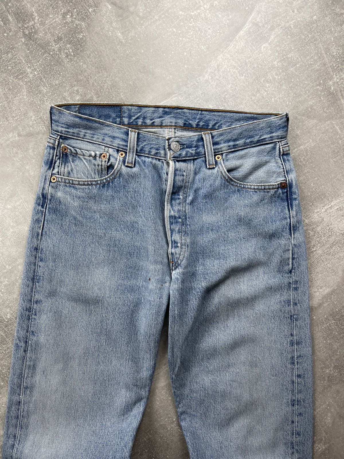 Levi's × Vintage Vintage Levis 501xx Light Blue Jeans Size US 31 - 8 Thumbnail