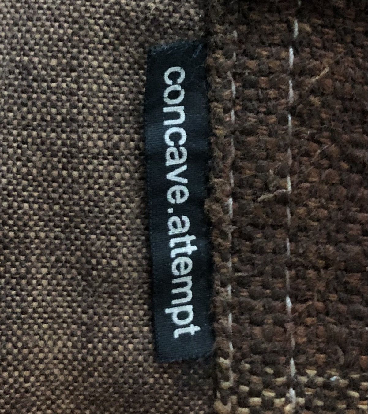 Japanese Brand CNCV concave attempt Brown Distressed Dye Cotton Pant SizeL Size US 35 - 10 Thumbnail