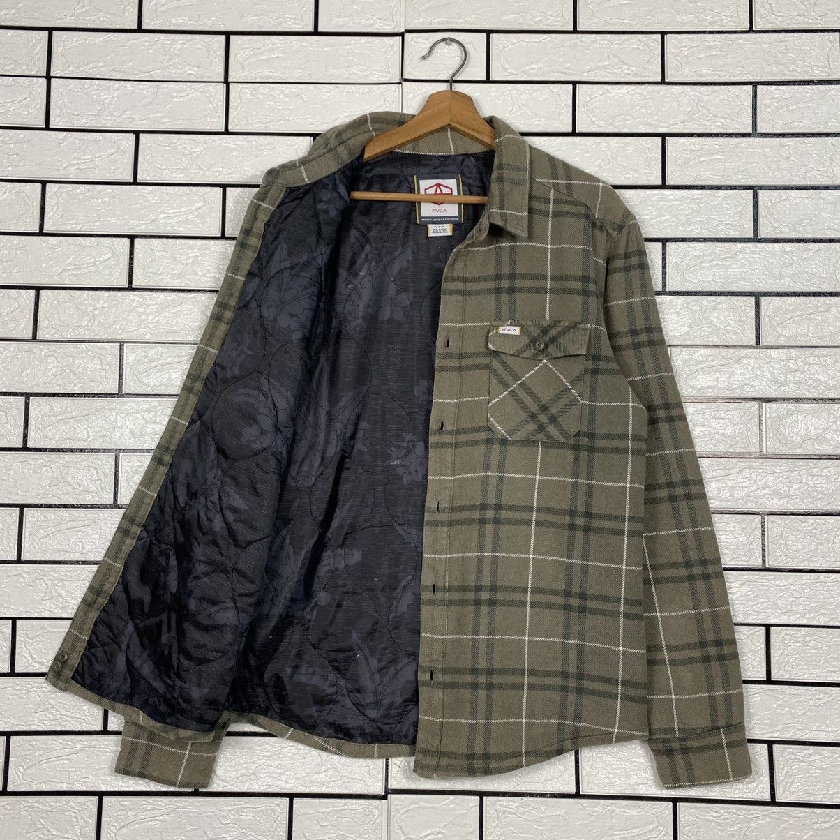 Japanese Brand 📌Vintage Snap Button Jacket RVCA Tartan Design Size US M / EU 48-50 / 2 - 12 Thumbnail