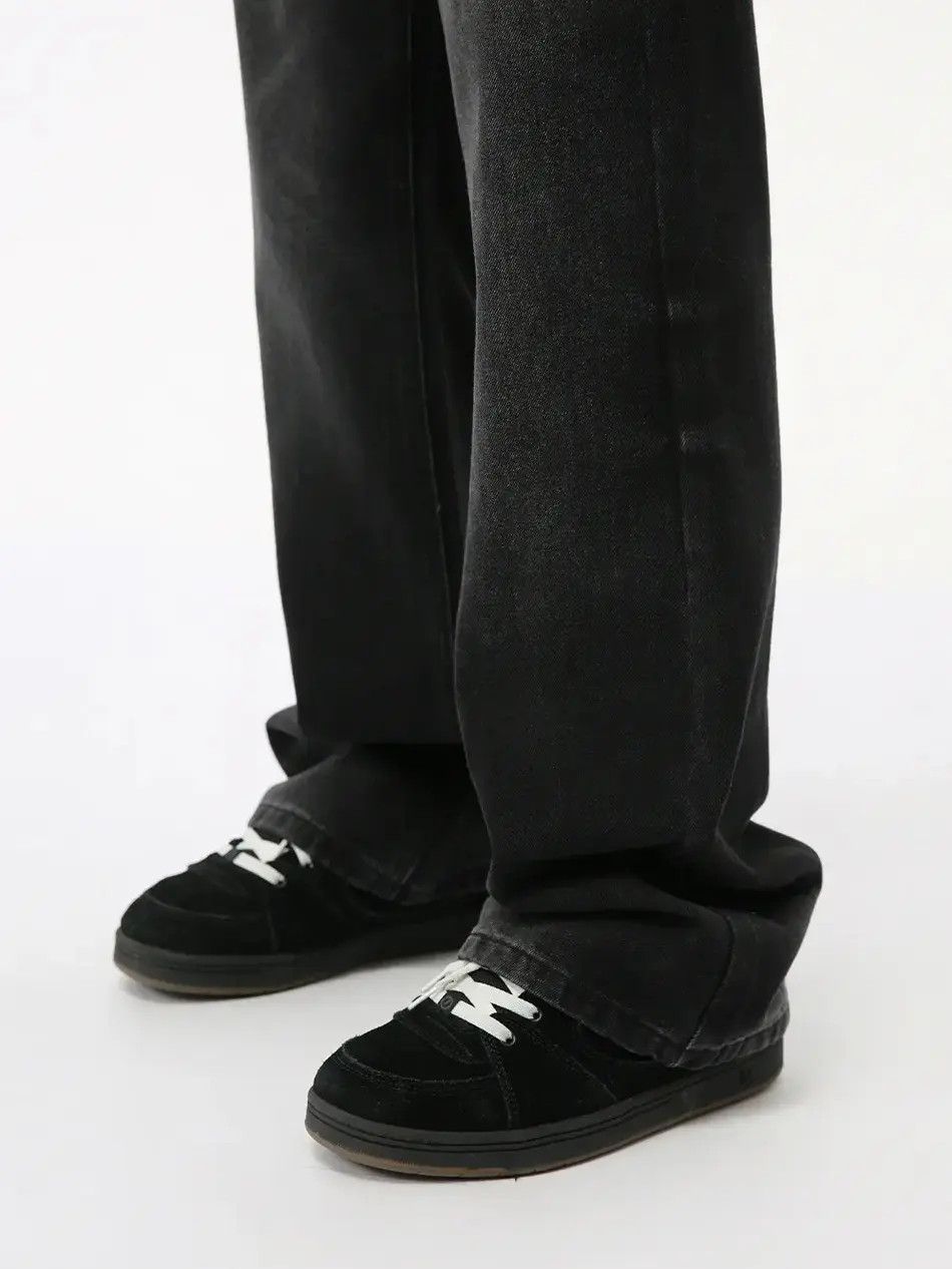 Japanese Brand Retro straight high street micro flared jeans Size US 32 / EU 48 - 2 Thumbnail