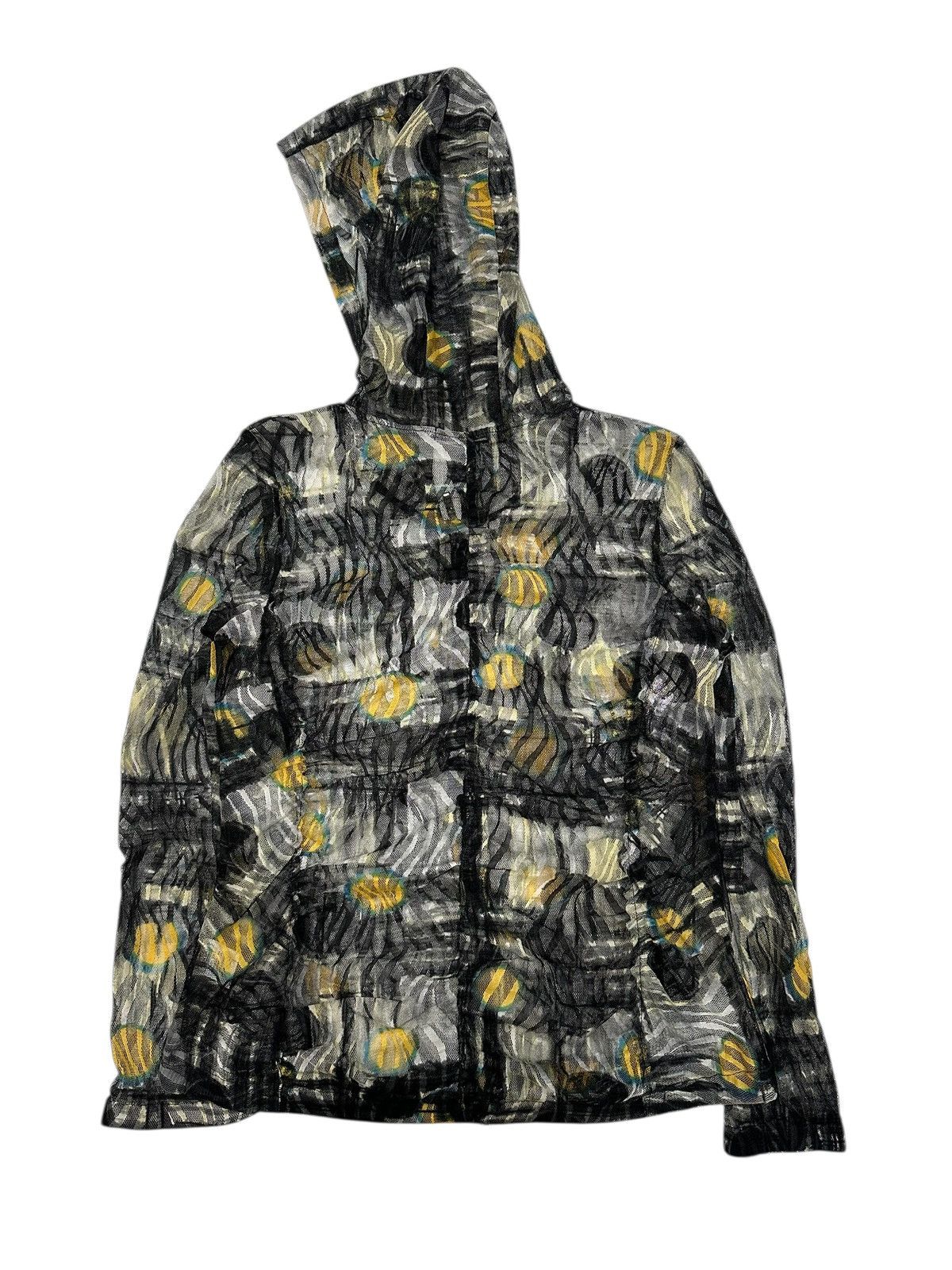 Beauty Beast 2000s CHERTY TRANSPARENT WAVE ZIP HOODIE IFSIX LGB STYLE Size US S / EU 44-46 / 1 - 6 Thumbnail
