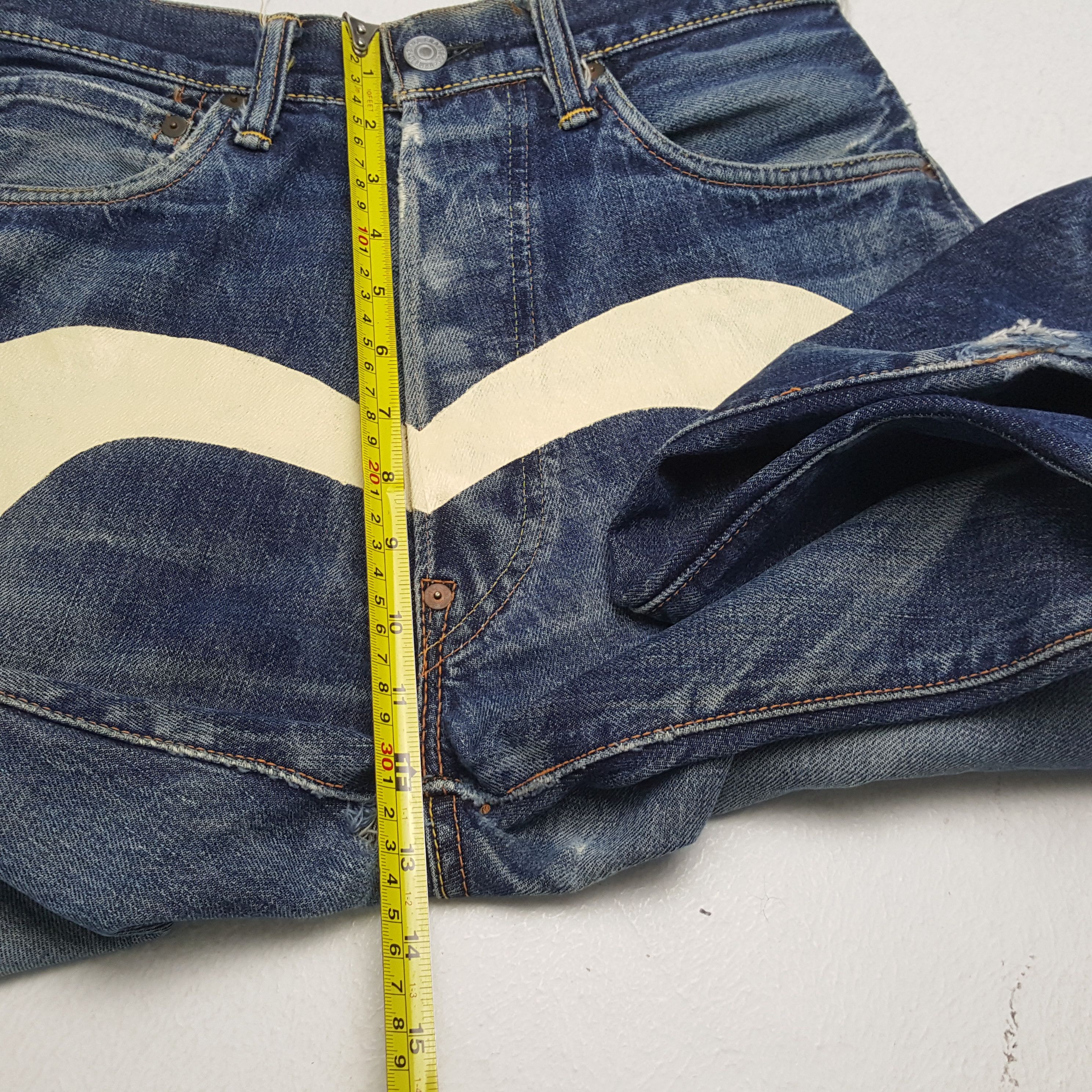 Evisu × Japanese Brand × Vintage Vintage EVISU Japanese Brand Daicock Custom Distressed Jeans Size US 28 / EU 44 - 8 Thumbnail