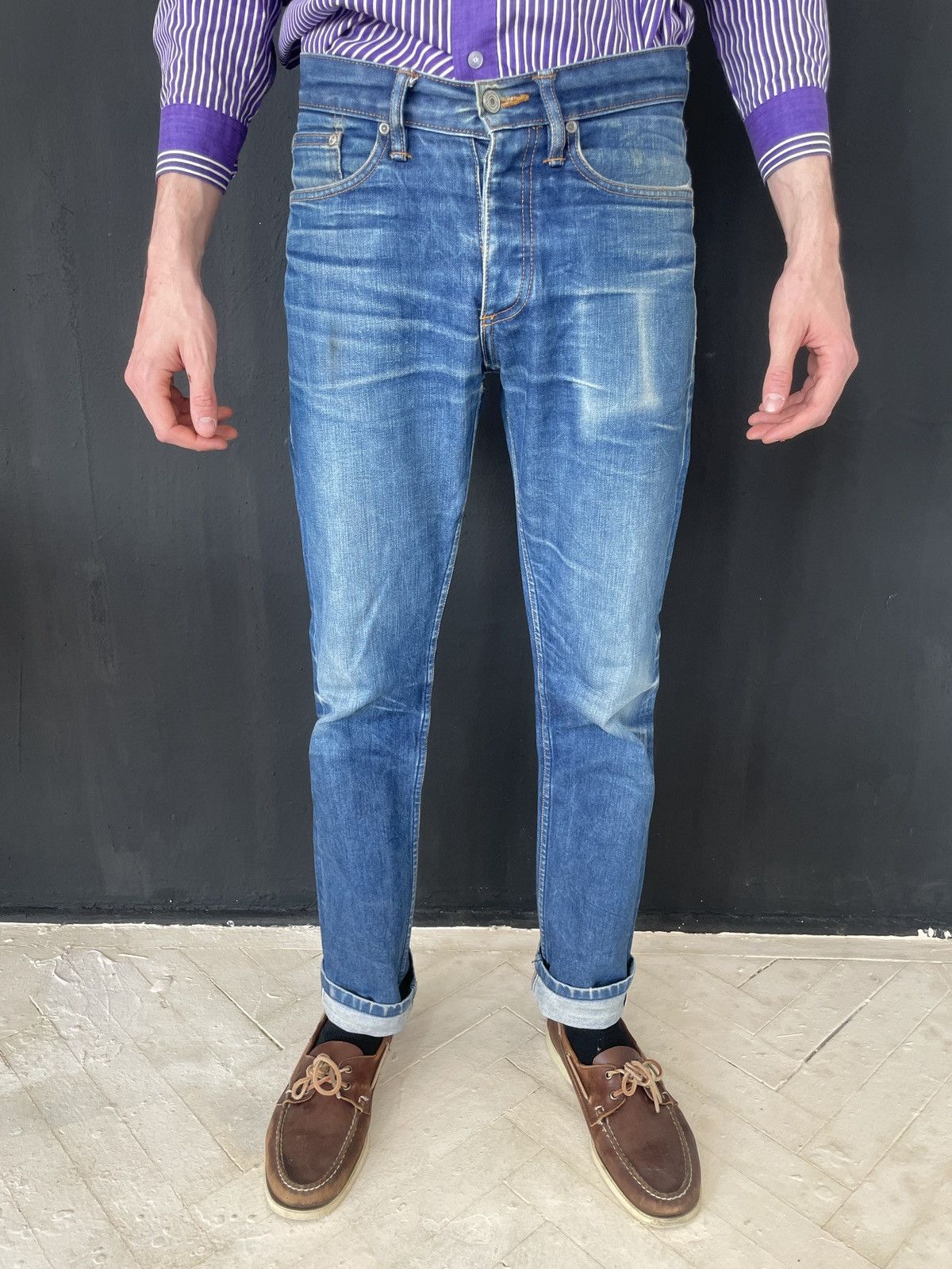 Gustin Gustin Selvedge Denim Jeans Natural Fade USA size 30 Size US 30 / EU 46 - 2 Thumbnail