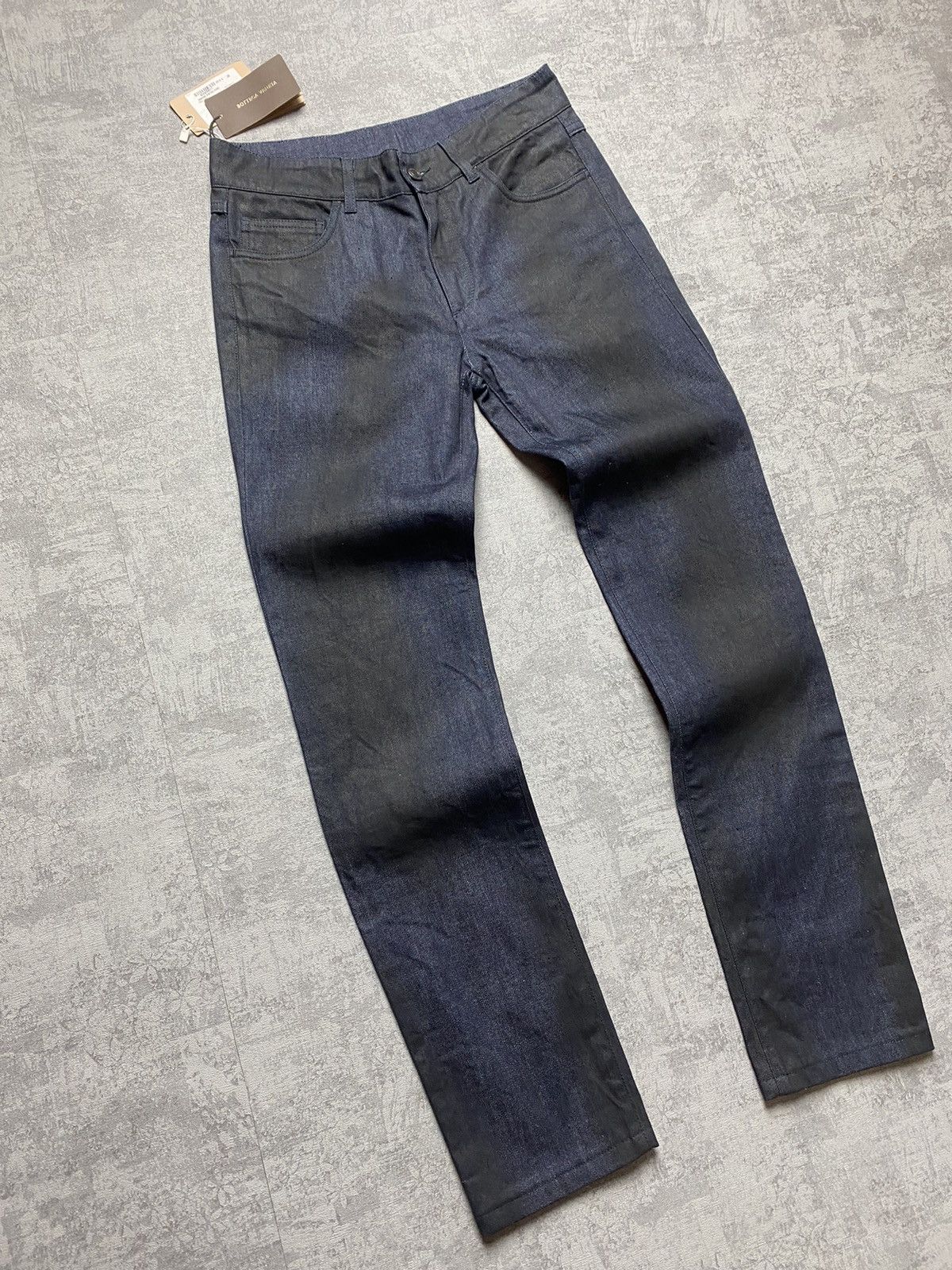 Bottega Veneta Bottega Veneta Women's Straight-Leg Dark Blue Jeans Size 26" / US 2 / IT 38 - 3 Thumbnail