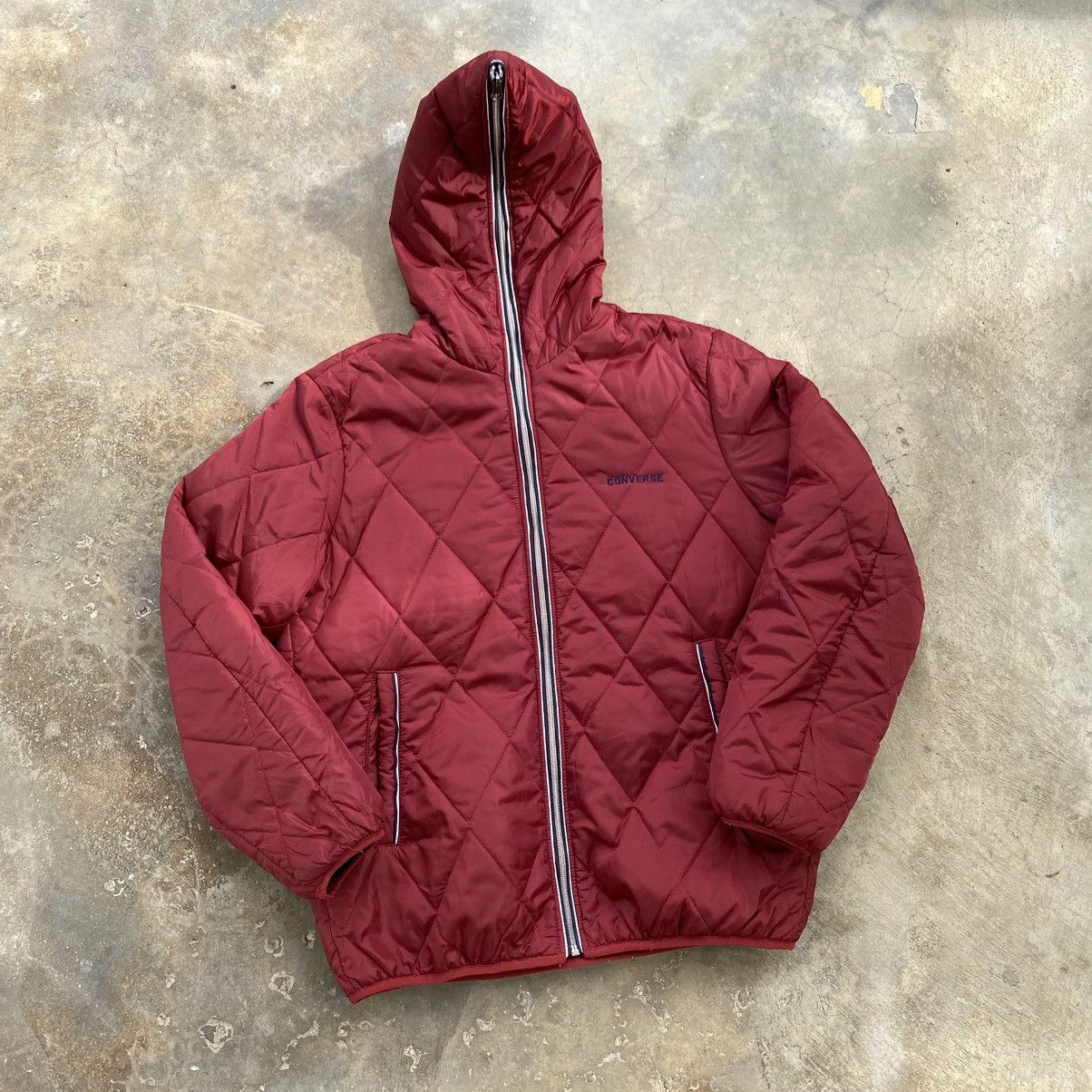 20471120 × Converse Converse Puffer Jacket Hooded Nice Design Size US M / EU 48-50 / 2 - 2 Thumbnail