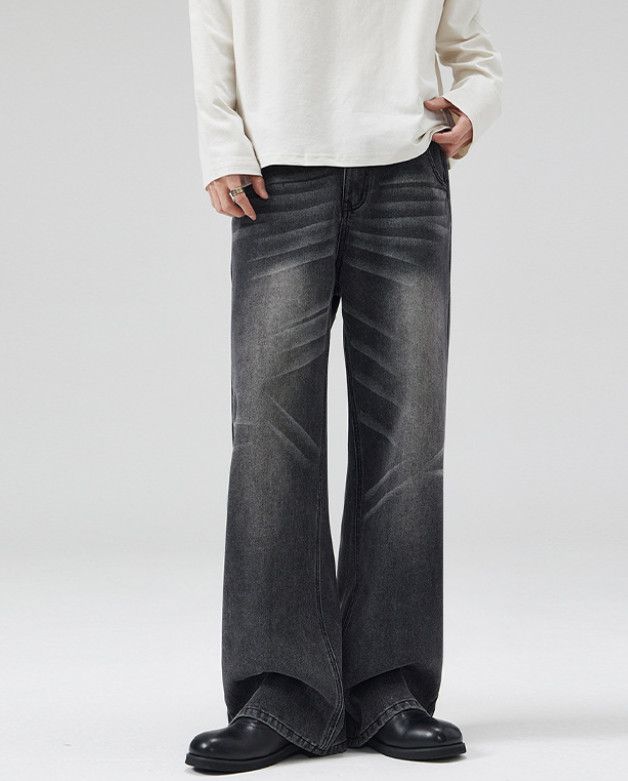 Japanese Brand American retro cleanfit men's loose straight flared jeans Size US 32 / EU 48 - 1 Thumbnail