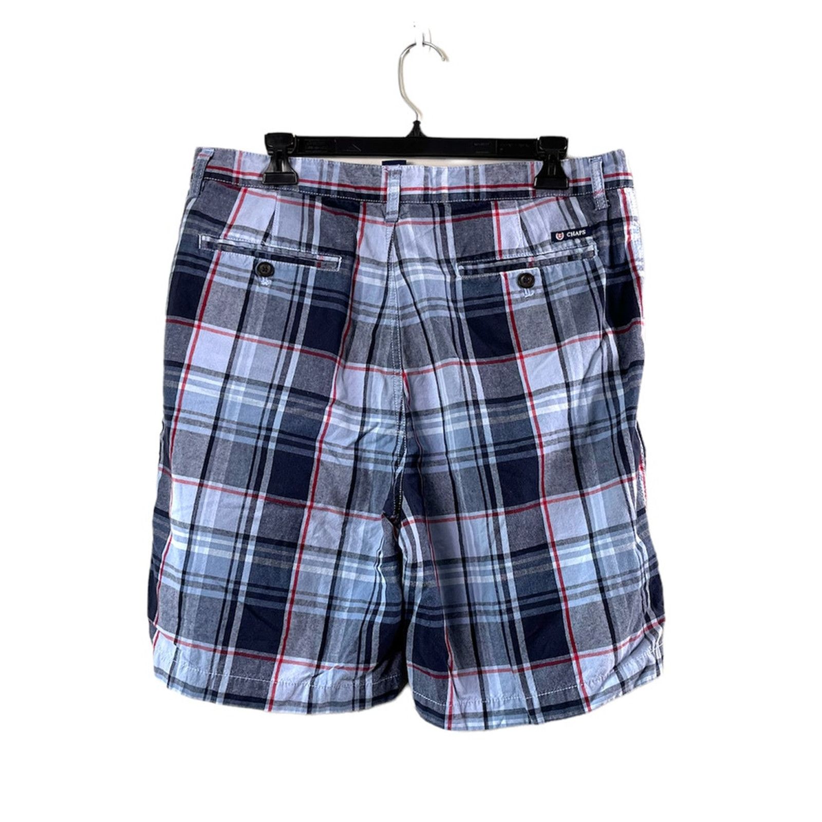 Chaps Men's Blue Plaid Chaps Shorts 34 Size US 34 / EU 50 - 2 Thumbnail