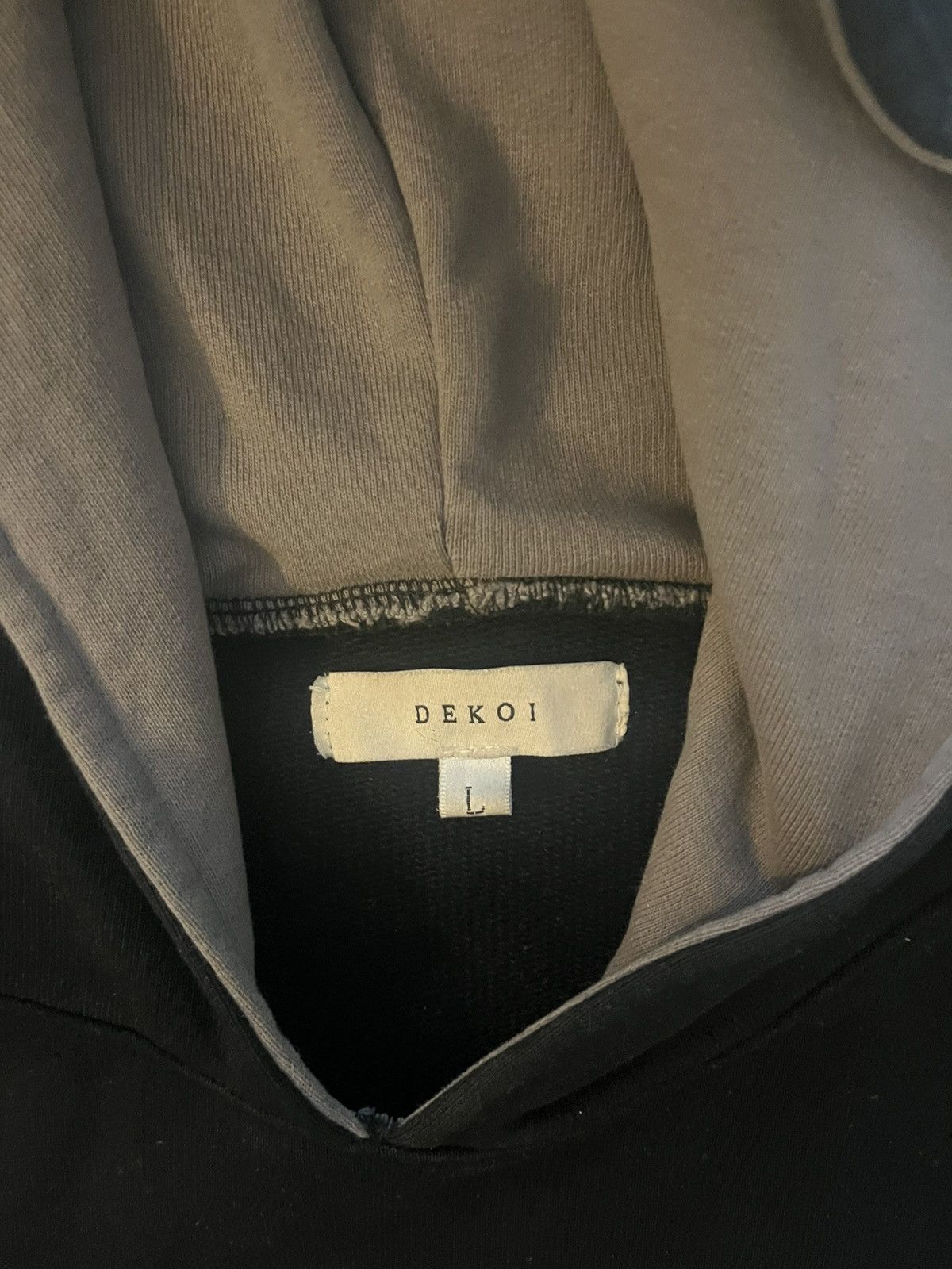 Other Dekoi Studios Ellipse Cropped Hoodie (Black) Size US L / EU 52-54 / 3 - 4 Thumbnail