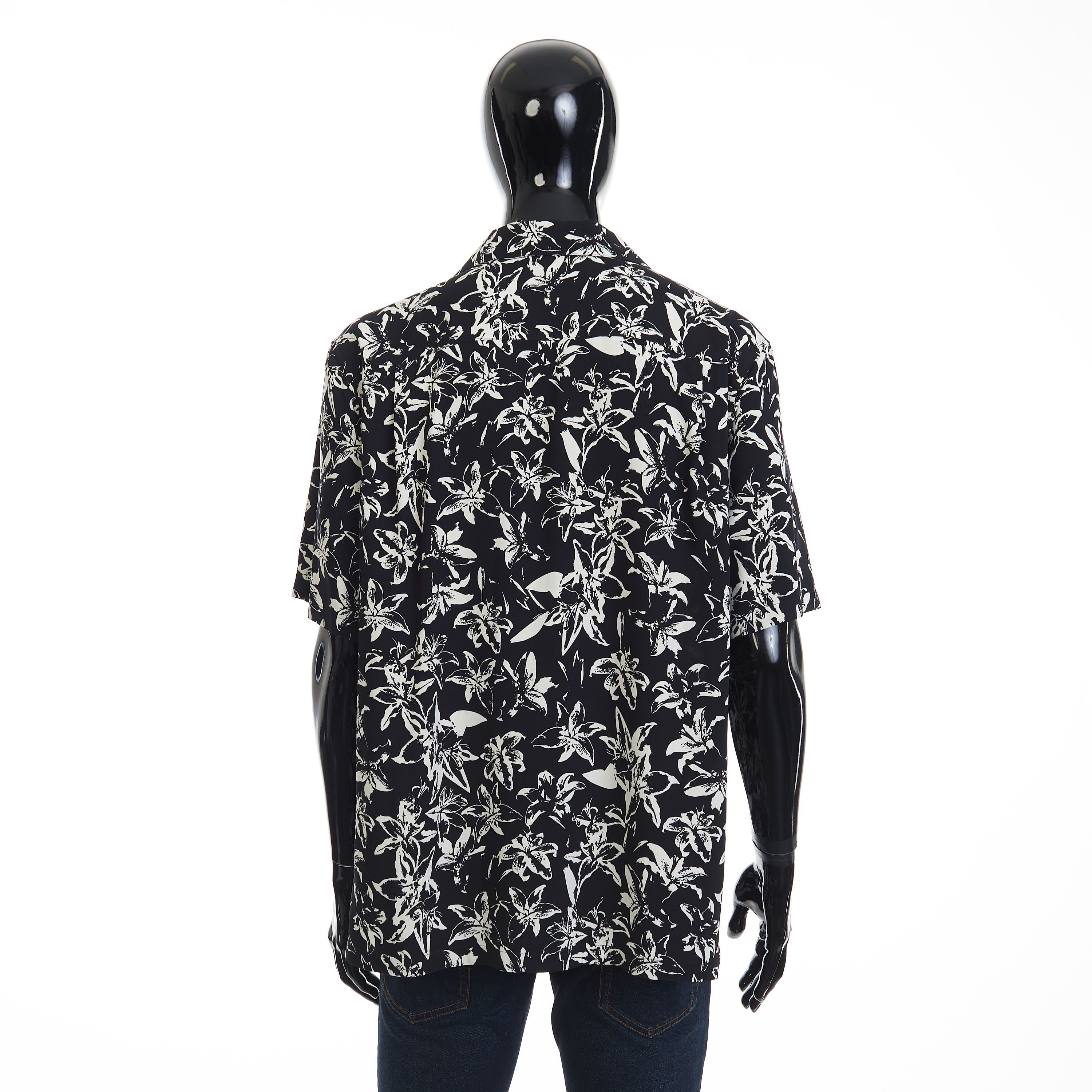 Celine Loose Hawaiian Shirt - Large Lily Flower Print Viscose Size US M / EU 48-50 / 2 - 5 Thumbnail