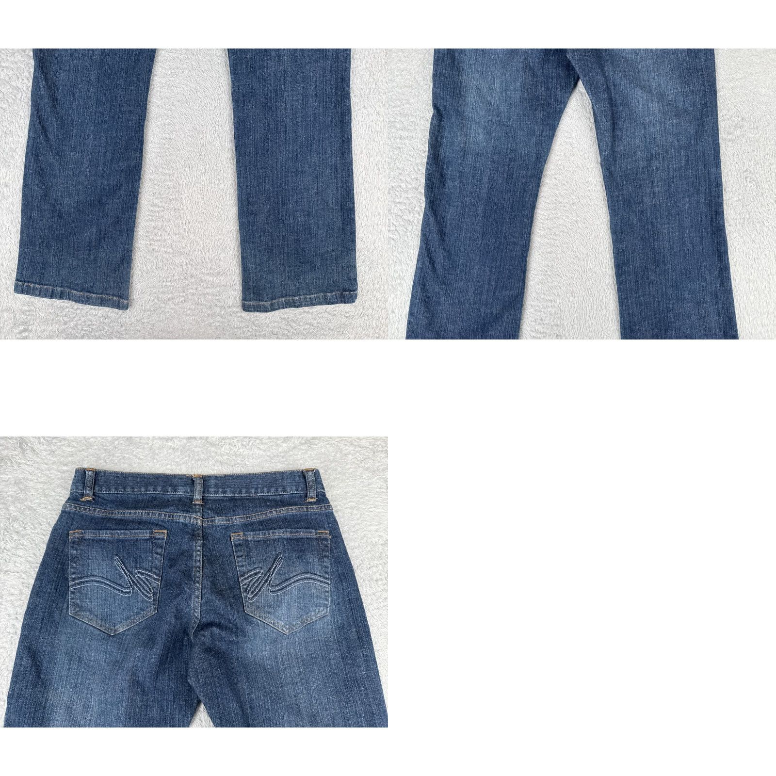 Denime Daisy Fuentes Jeans Womens 8P Blue Denim Boot Cut Low Rise Cotton 29x29 Daisy Fuentes Size 30" / US 8 / IT 44 - 10 Thumbnail