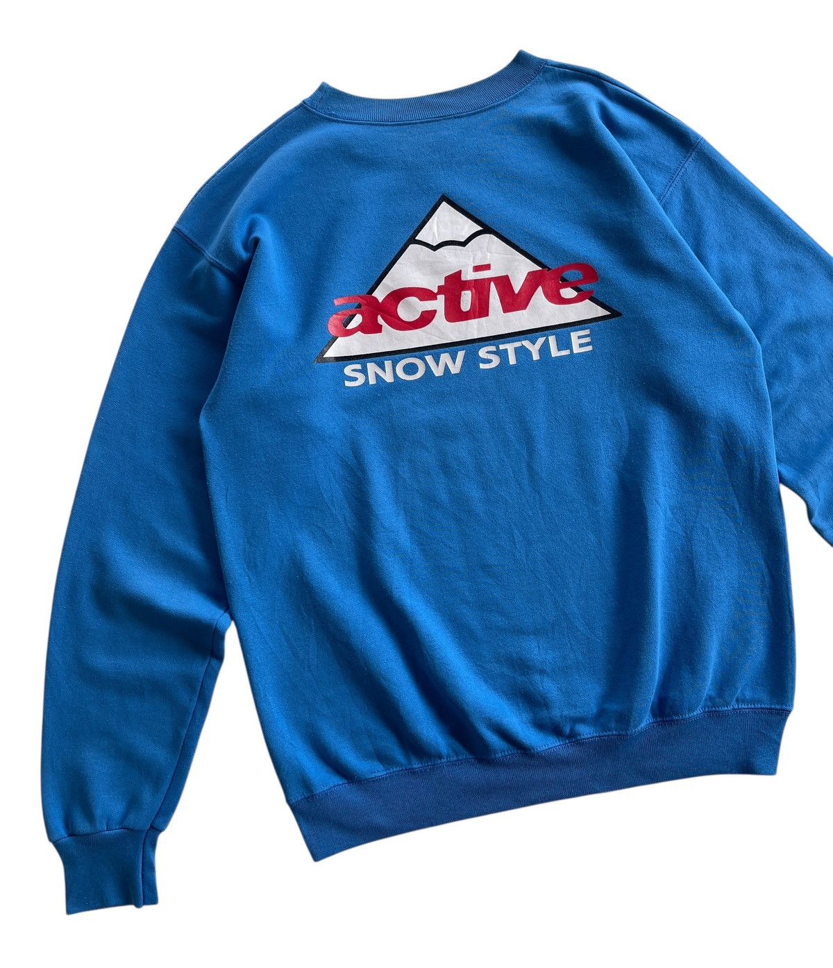 Vintage 90s Active Snow Style Crewneck Sweatshirt Size US M / EU 48-50 / 2 - 4 Thumbnail