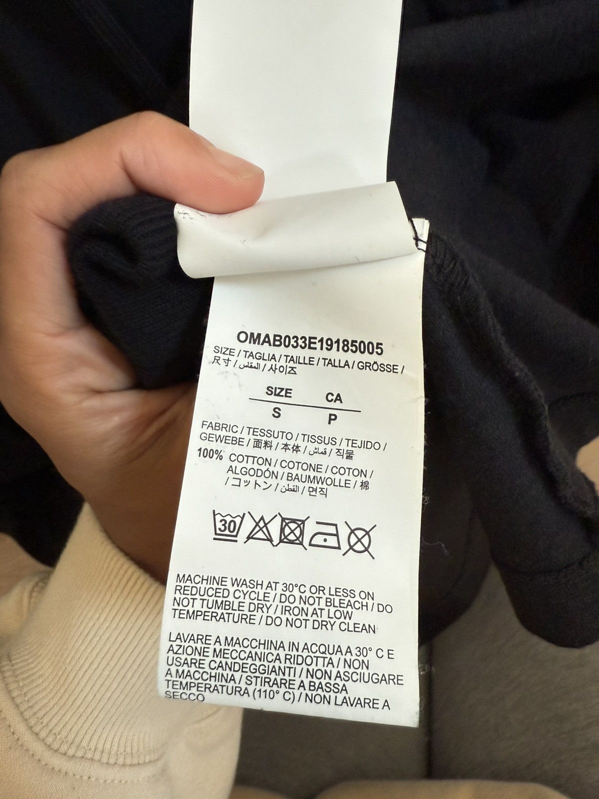 Off-White OFF-WHITE C/O VIRGIL ABLOH Black Mariana Print Zipped Hoodie Size US S / EU 44-46 / 1 - 4 Thumbnail