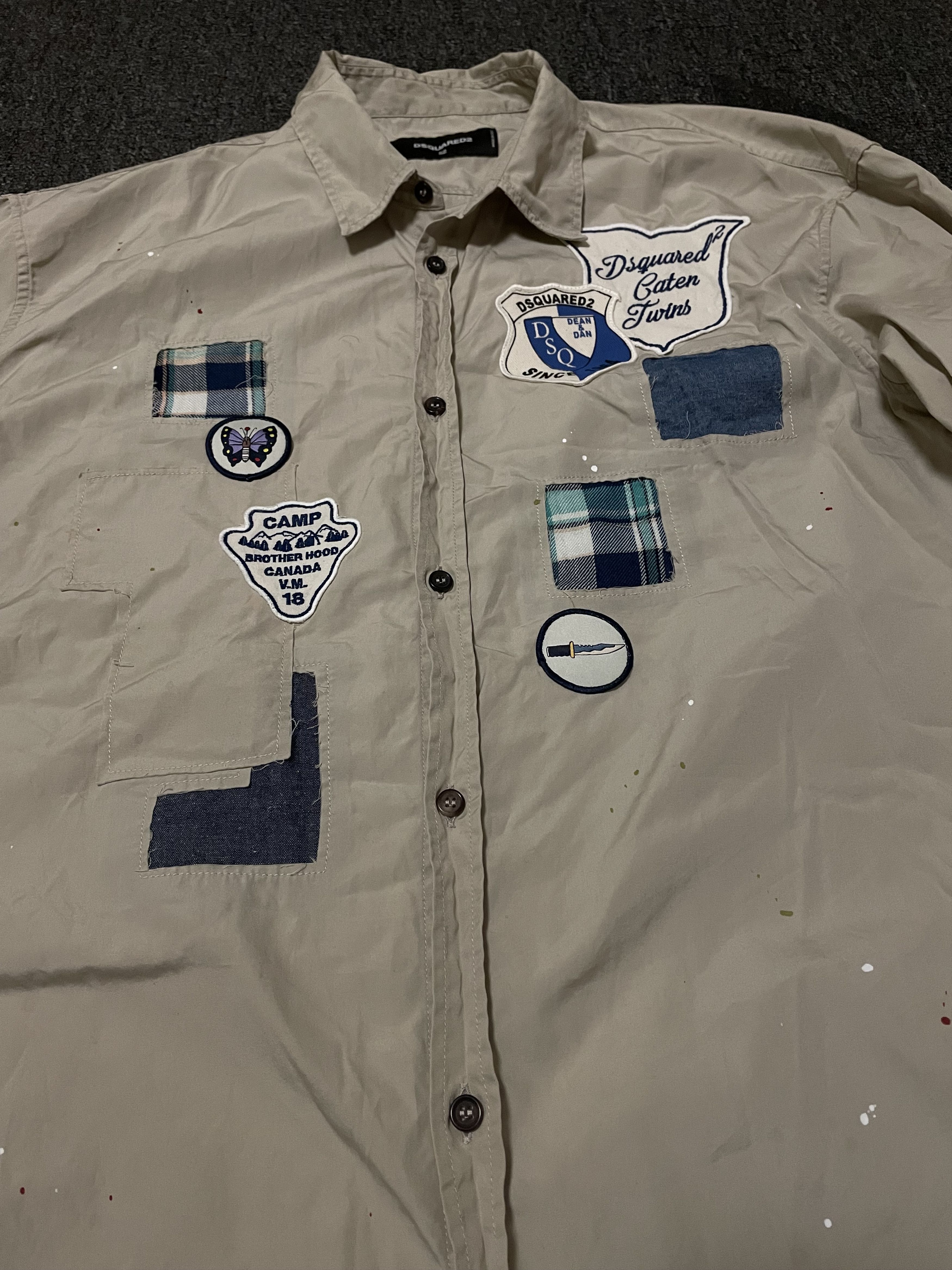 Dsquared2 DSQUARED2 Patch Badge Shirt Size 52 Size US L / EU 52-54 / 3 - 2 Thumbnail