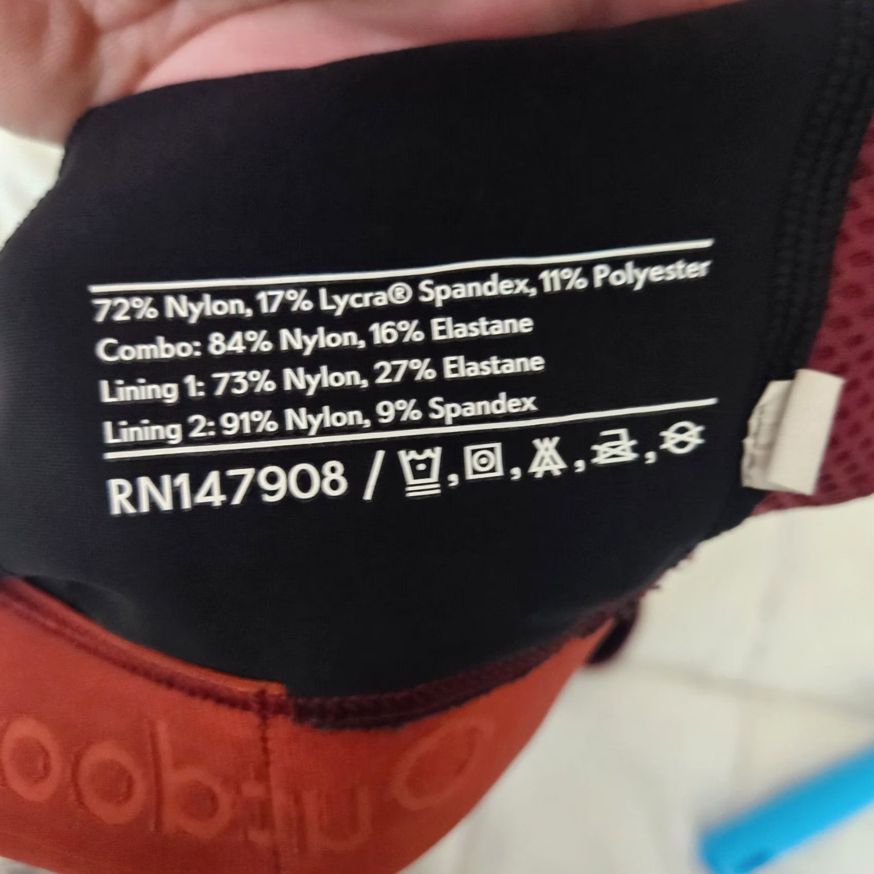 Outdoor Voices Outdoor Voices Women's S Maroon Stripes Sports bra Top Size S / US 4 / IT 40 - 4 Thumbnail