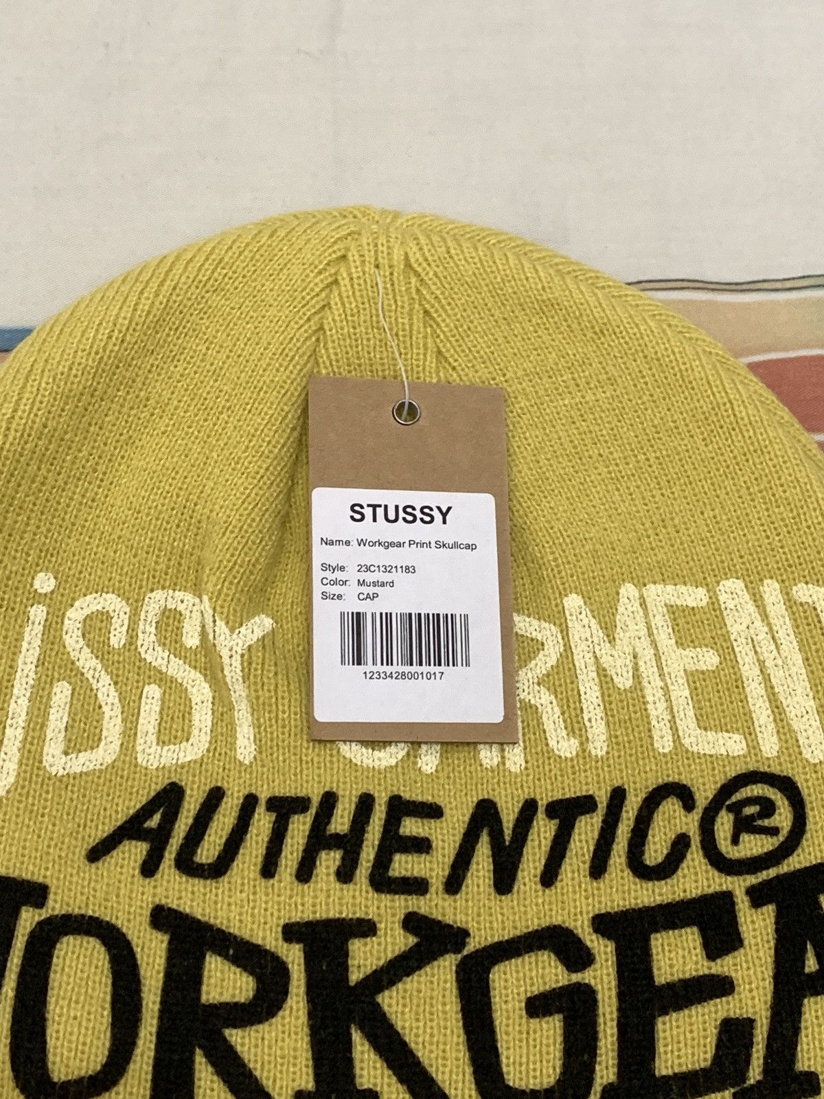 Stussy Stussy Workgear print beanie Size ONE SIZE - 3 Thumbnail