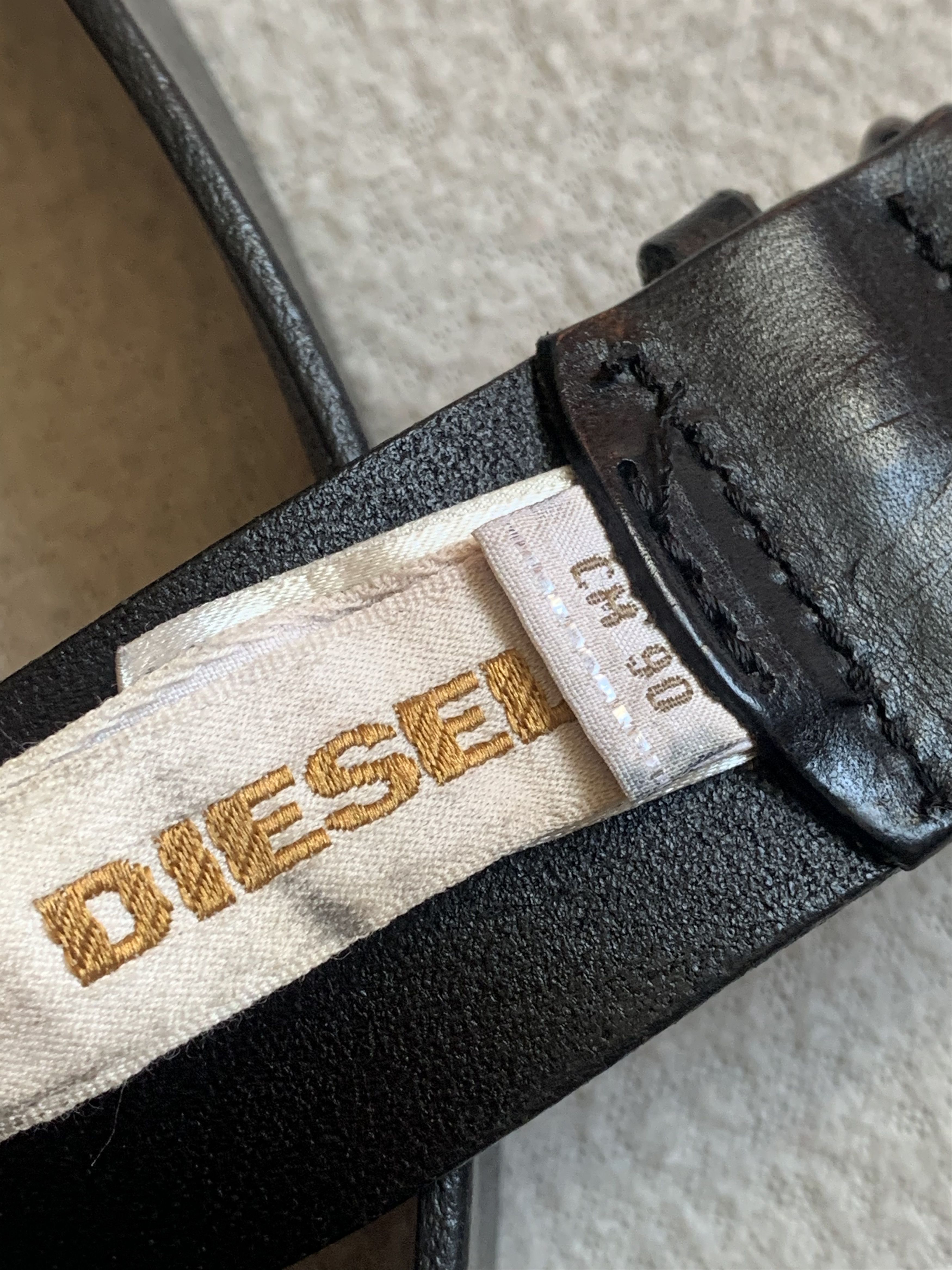 Diesel Vintage Y2K Diesel Leather Belt Size ONE SIZE - 8 Thumbnail