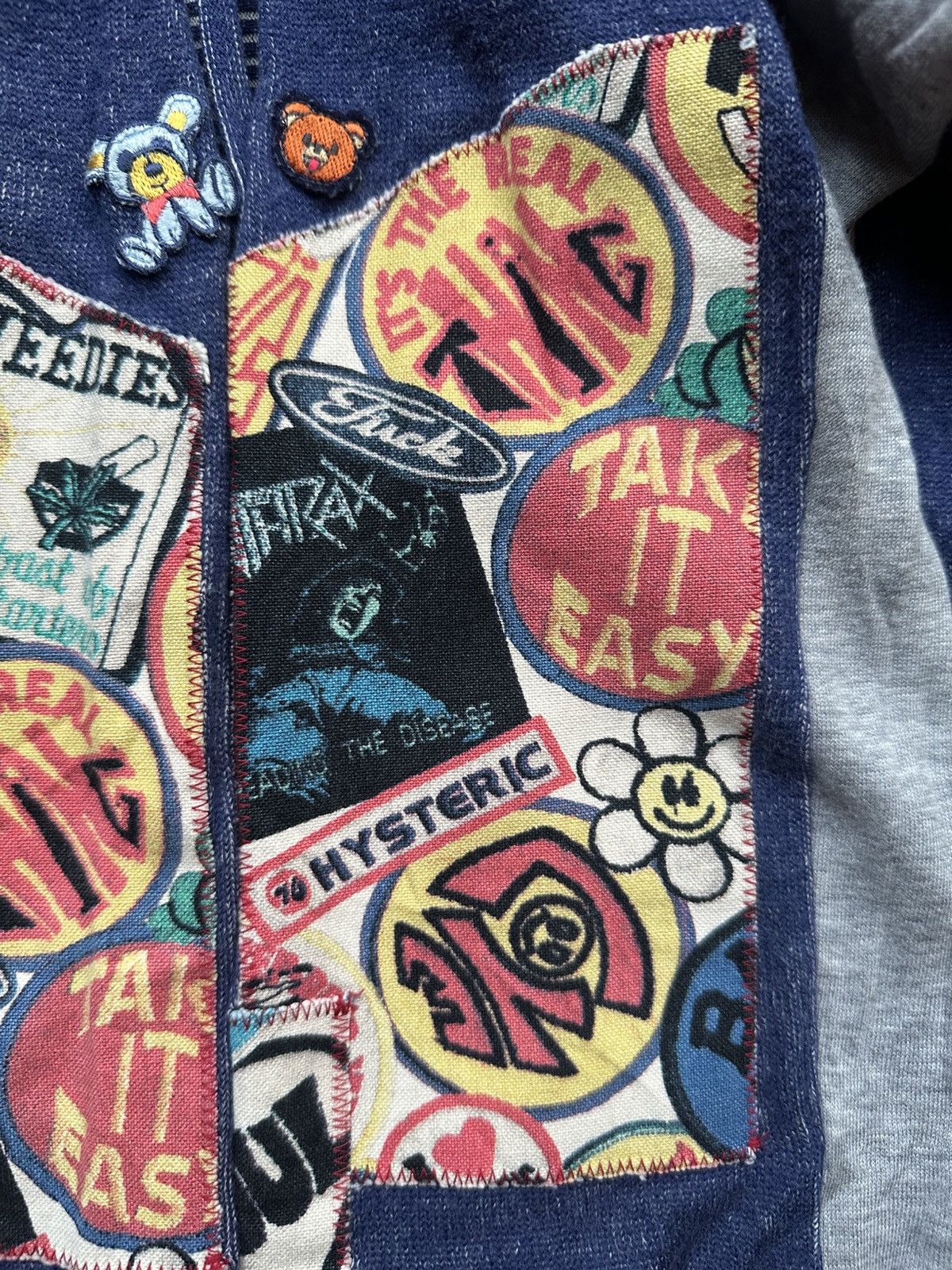 Hysteric Glamour Vintage 90’s Hysteric glamour patchwork cardigan knitwear Size US M / EU 48-50 / 2 - 5 Thumbnail