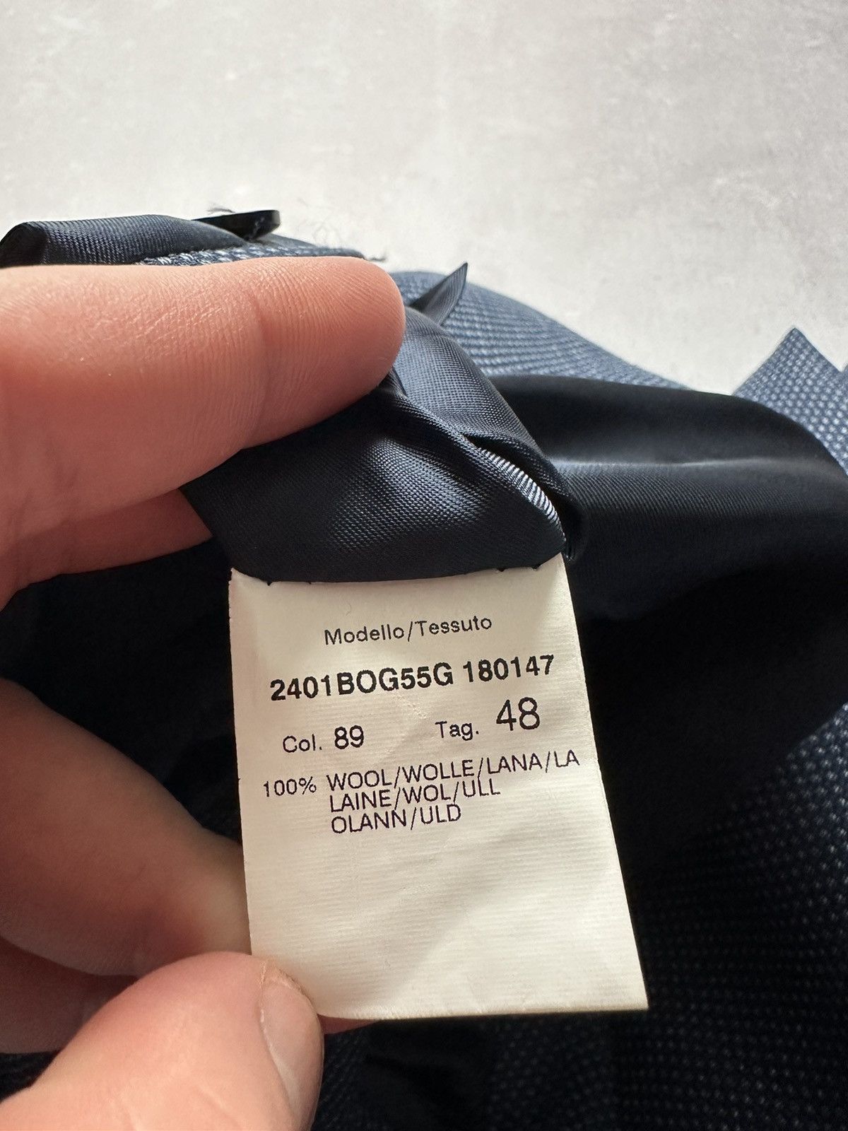 Boggi Blazer BOGGI Milano Wool size 48 blue Size 48R - 15 Thumbnail
