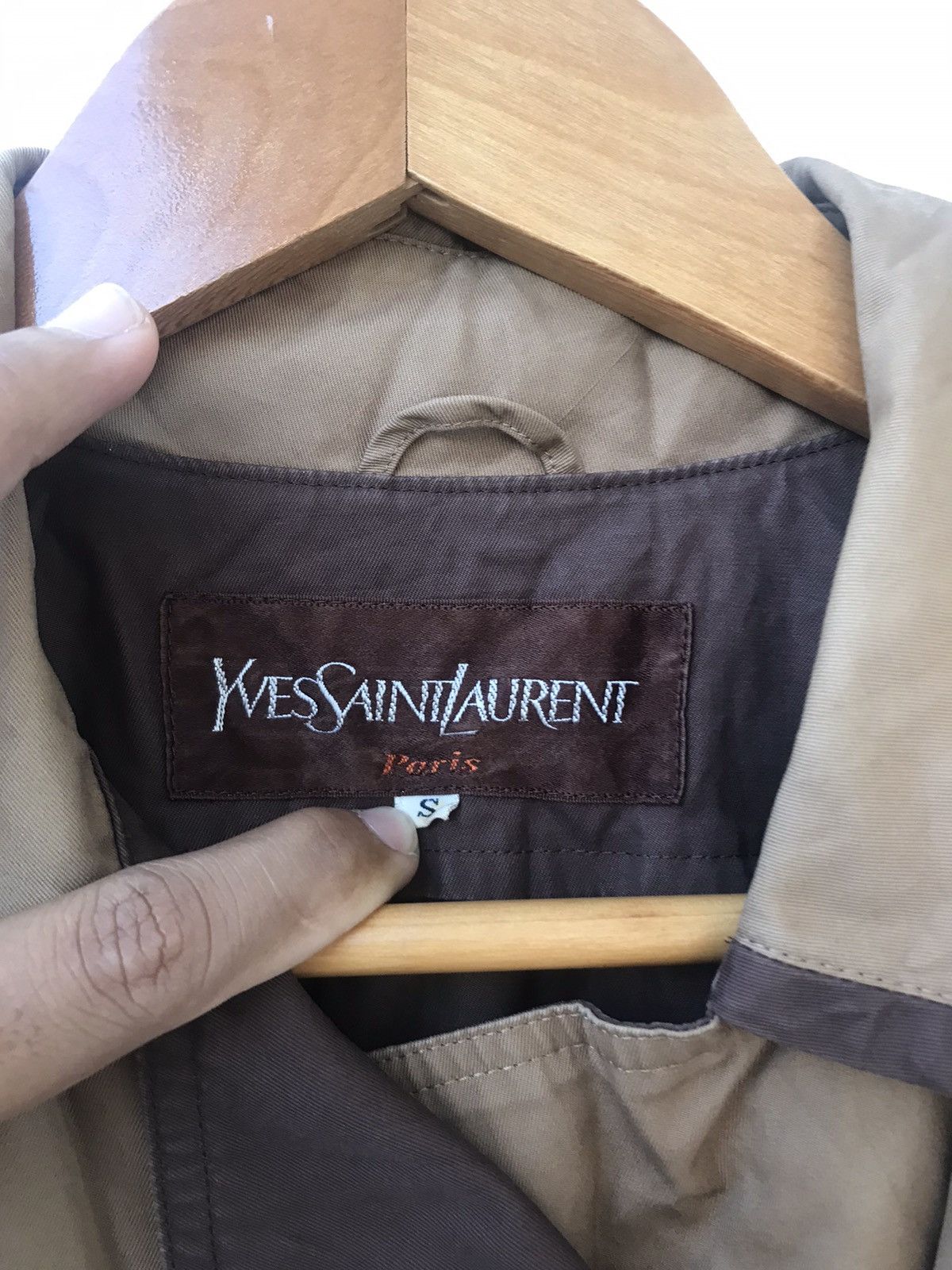 Yves Saint Laurent vintage Ysl trench coat Size S / US 4 / IT 40 - 4 Thumbnail