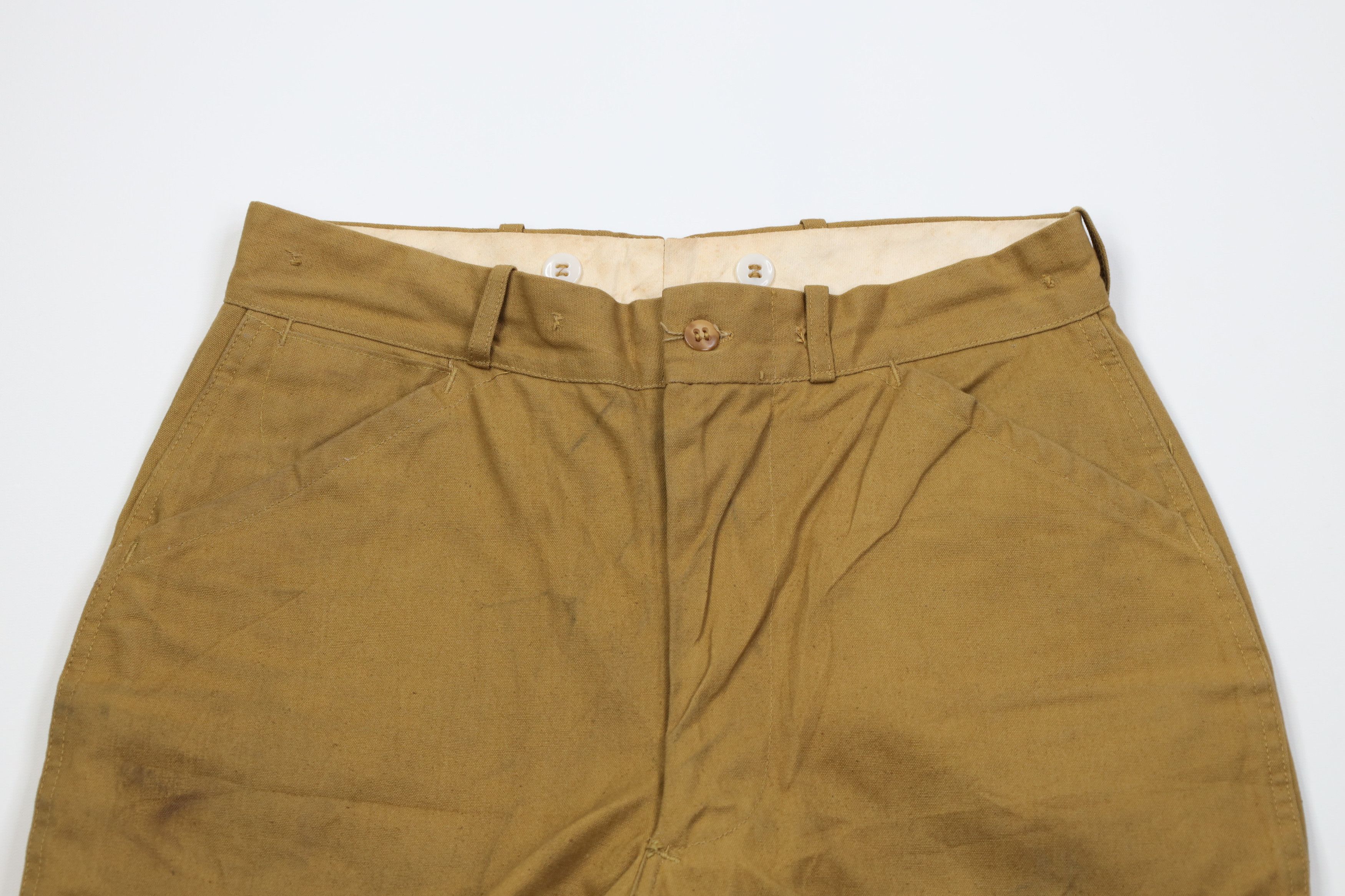 Vintage Vintage 50s 60s Canvas Hunting Cuffed Joggers Pants USA Size US 30 / EU 46 - 2 Thumbnail